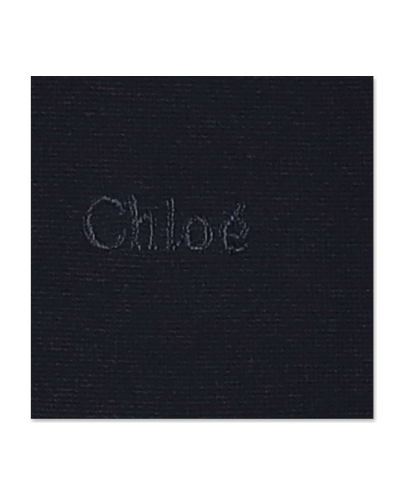 Chloé Chloe Abito Blu Navy In Misto Modale - Blu