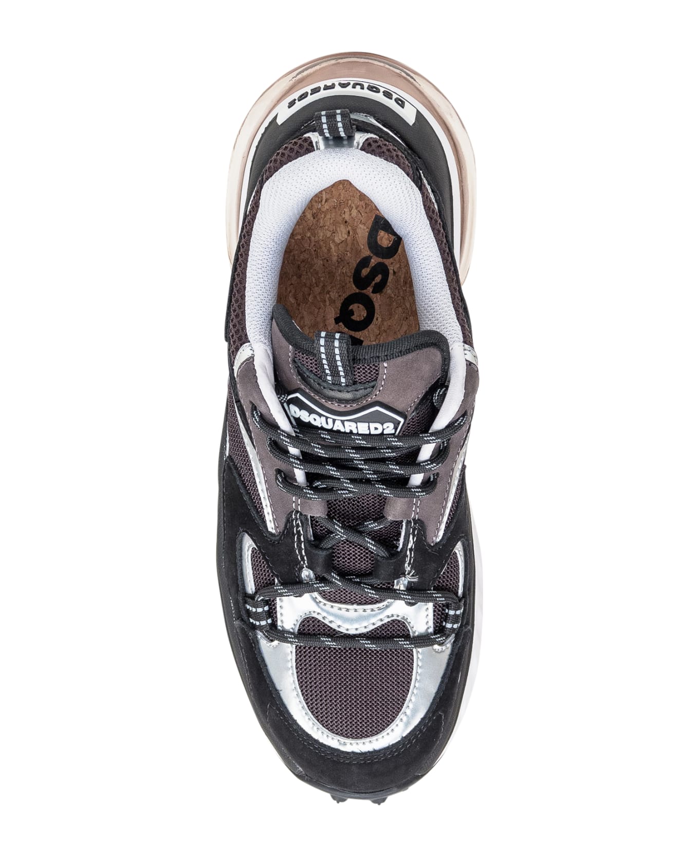 Dsquared2 Bubble Sneaker - NERO-GRIGIO-ARGENTO