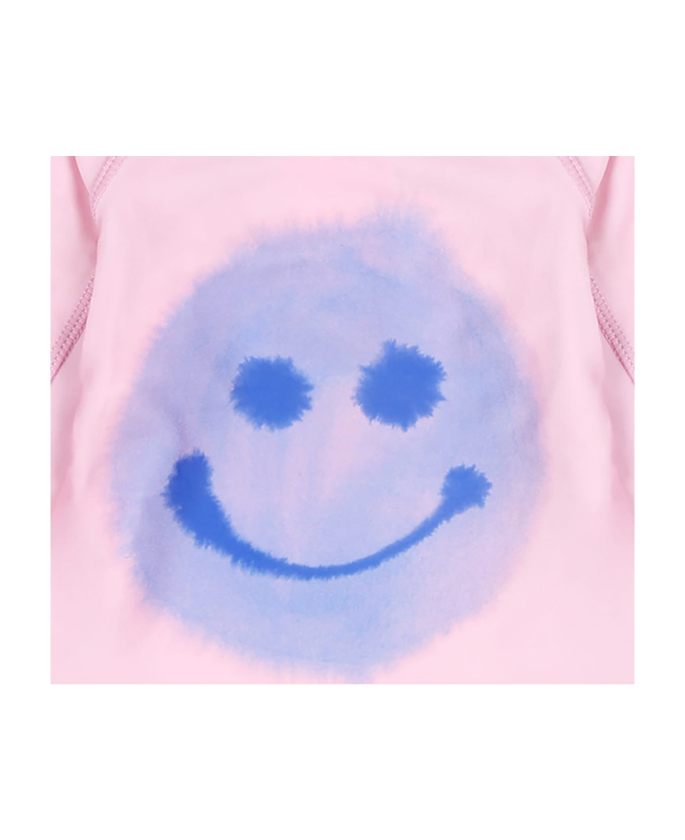 Molo Pink T-shirt For Baby Girl With Smiley - Pink