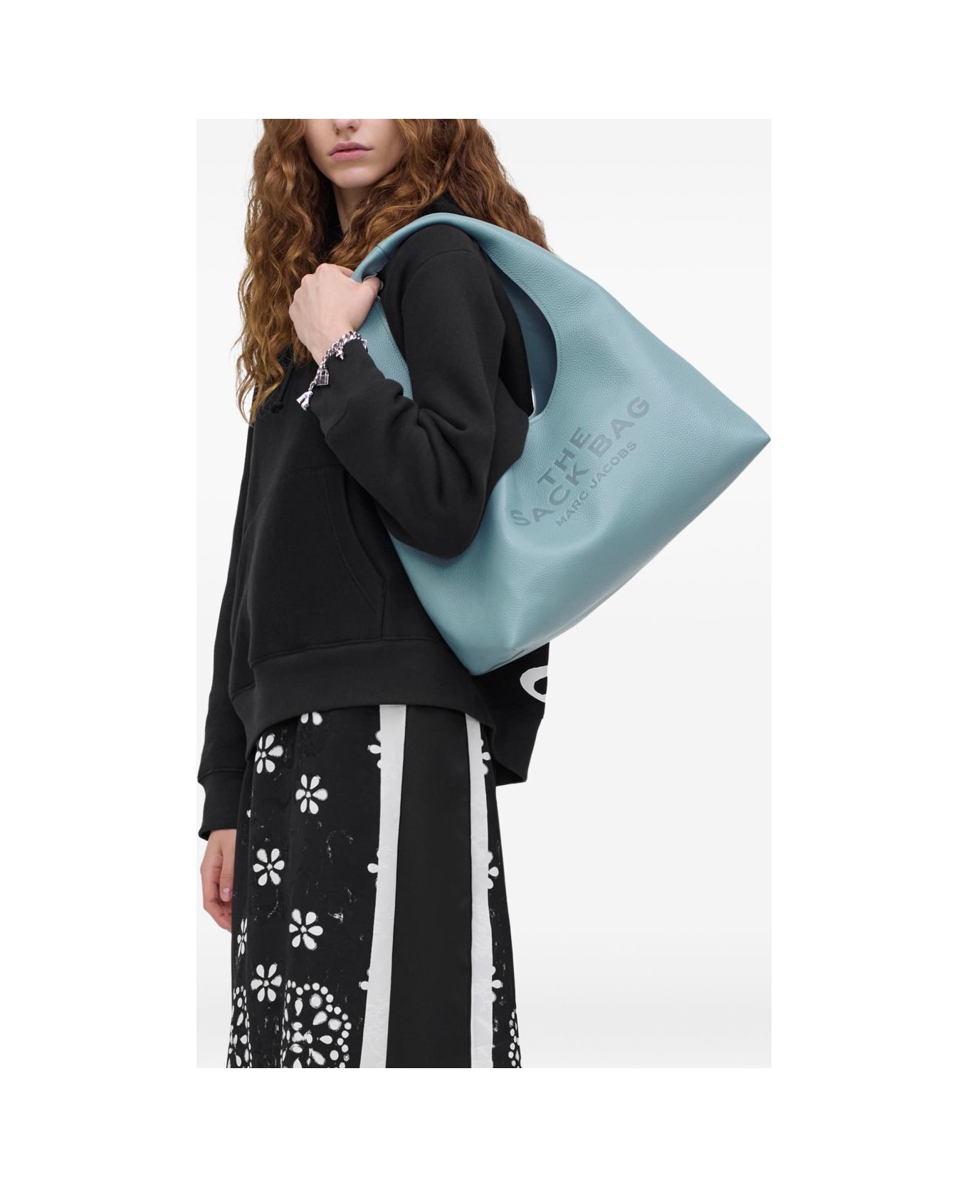 Marc Jacobs The Sack Leather Handbag - Clear Blue