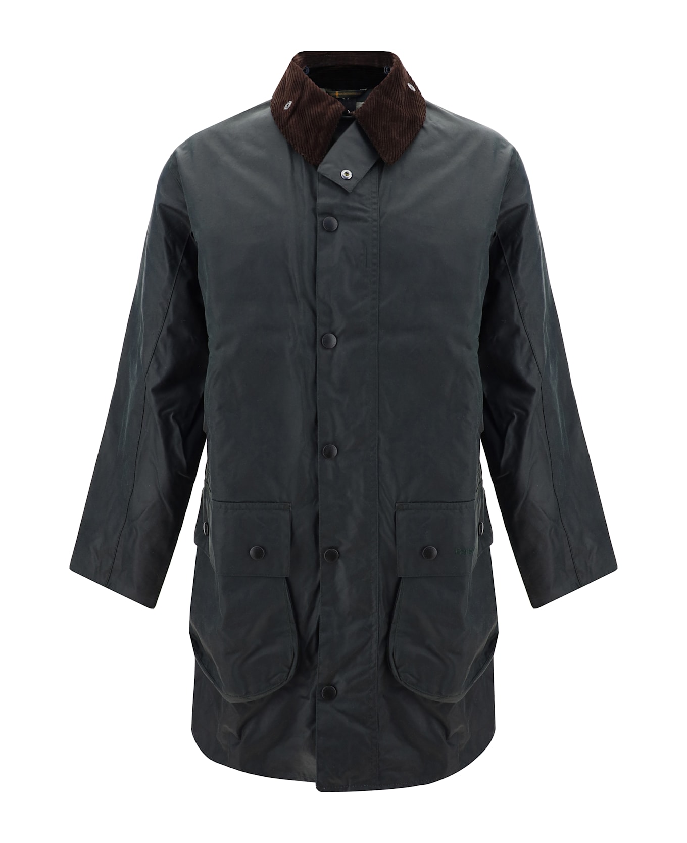 Barbour Border Wax Jacket - Sage