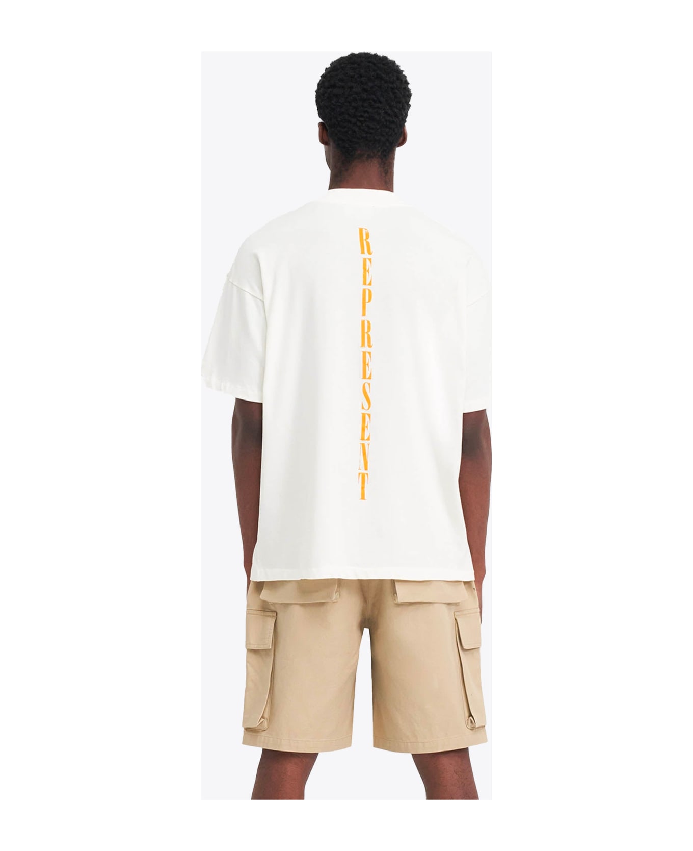 REPRESENT Reborn T-shirt Off white t-shirt with graphic print and logo - Reborn T-Shirt - Bianco