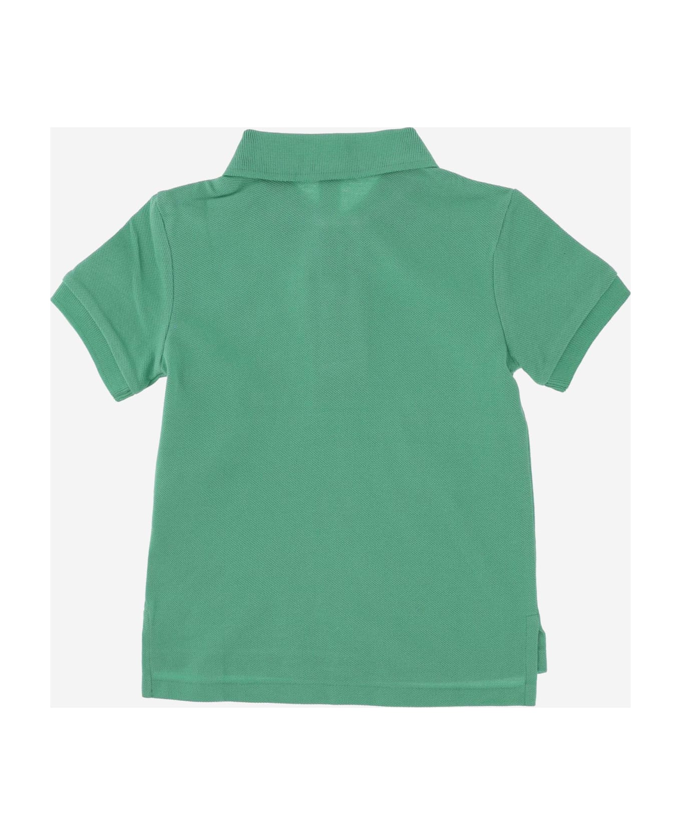 Polo Ralph Lauren Logo Cotton Polo Shirt - Green