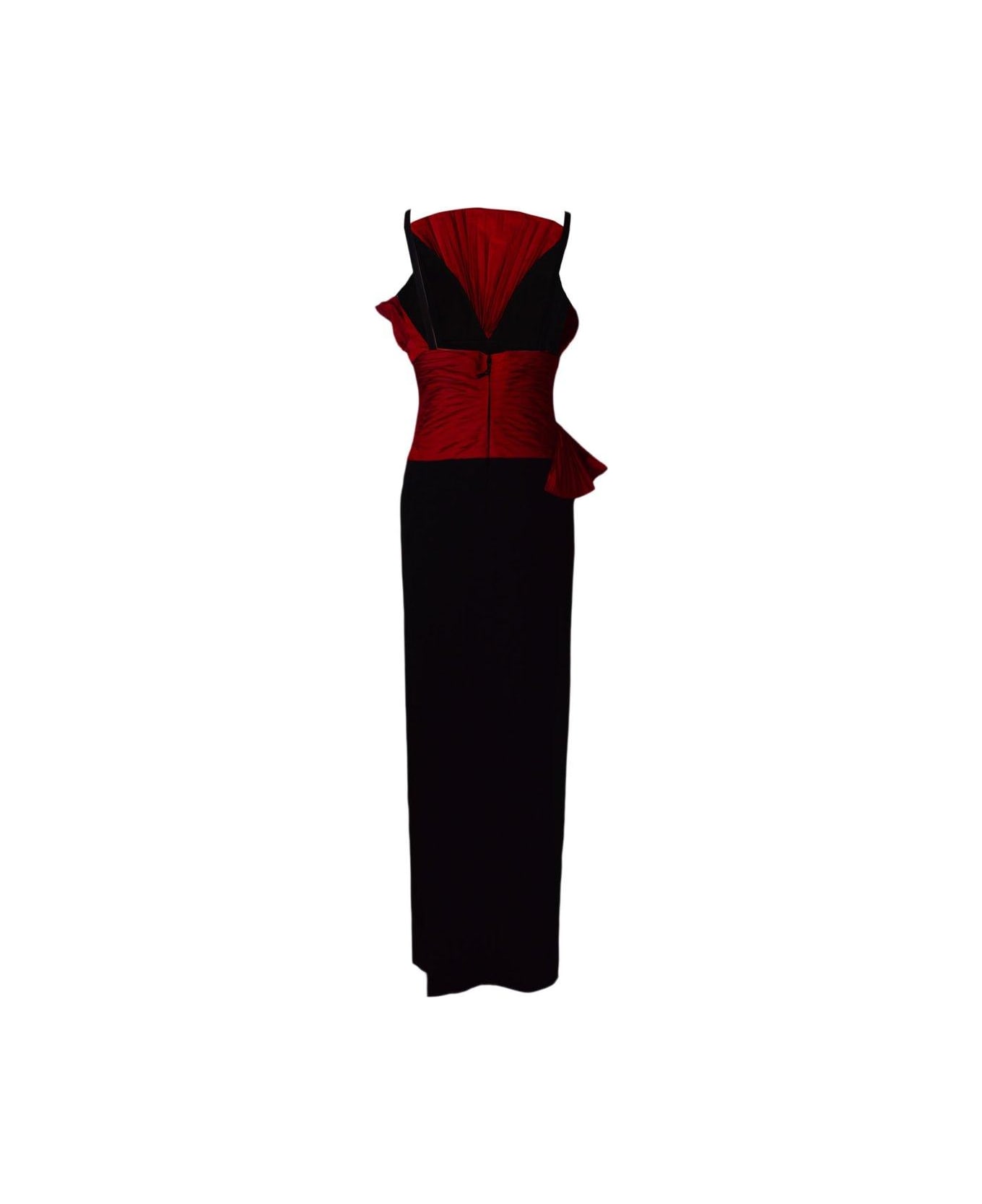 Elie Saab Slit Detailed Sleeveless Dress - Red ワンピース＆ドレス