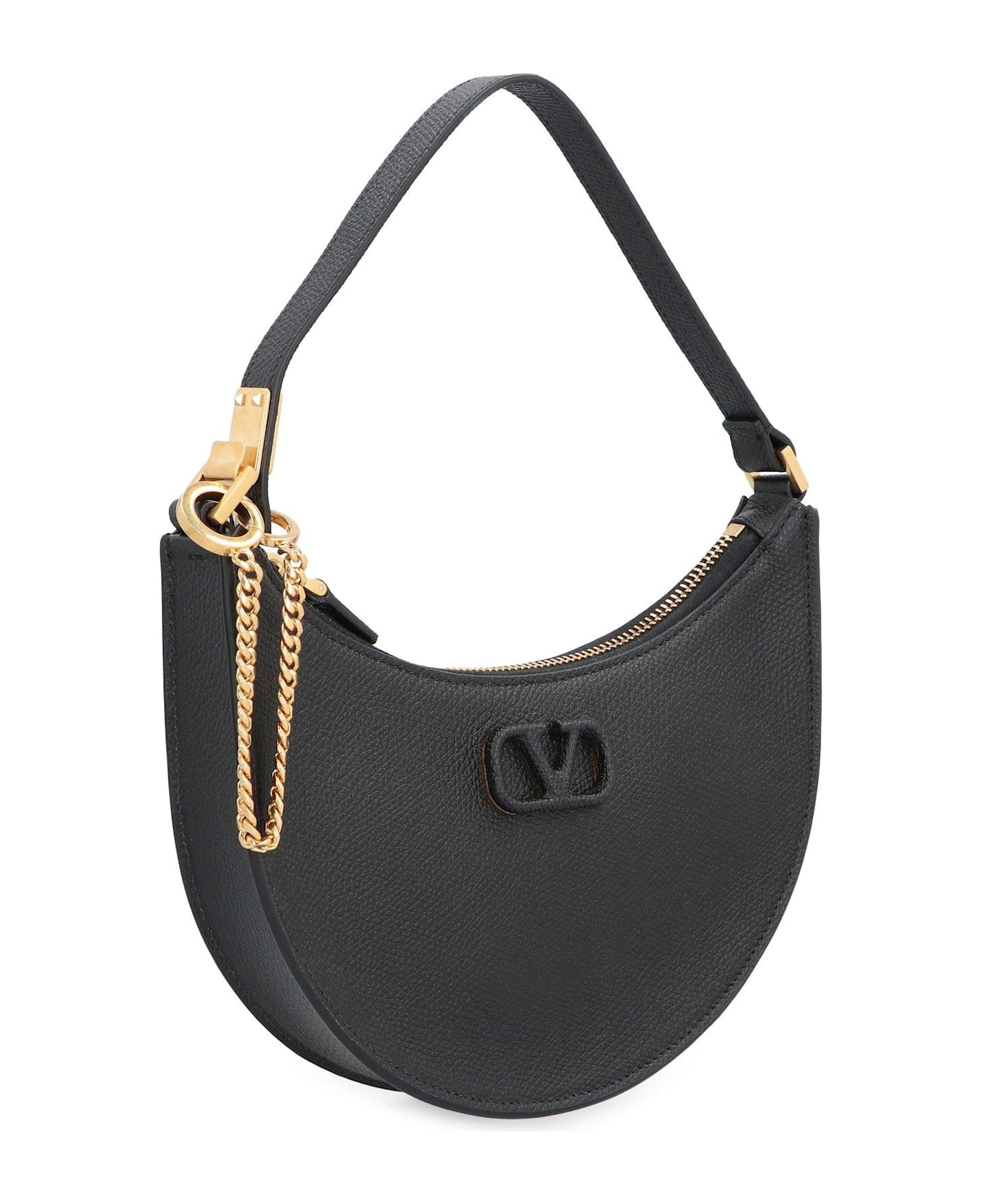 Valentino Garavani Vlogo Signature Mini Hobo Bag - Black