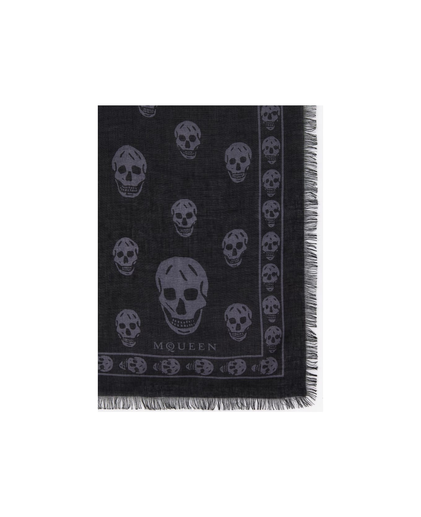 Alexander McQueen "skull" Scarf - BLACK