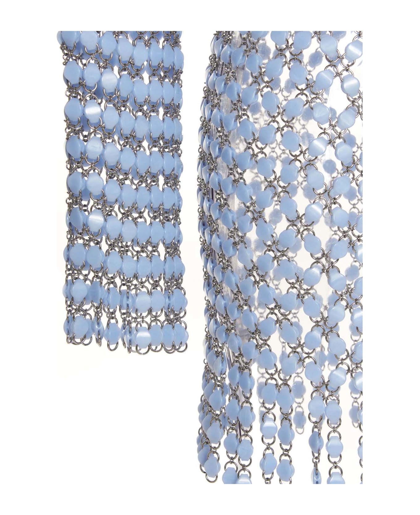 Paco Rabanne Acrylic Knit Dress - Light Blue