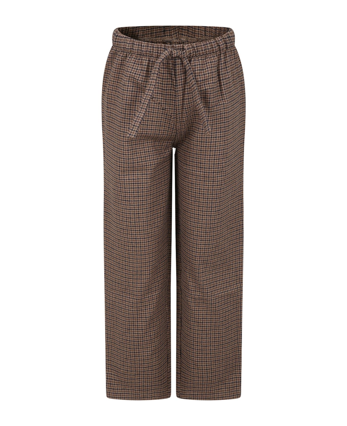 MC2 Saint Barth Beige Pajamas Haut Trousers For Boy With Logo - Multicolor