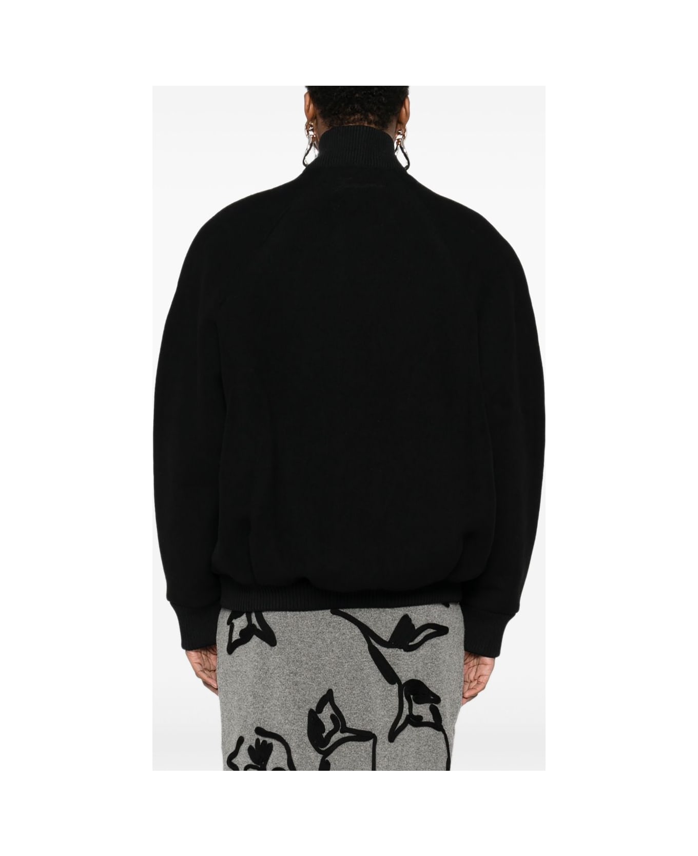 Jacquemus Black Bomber Jacket - Black