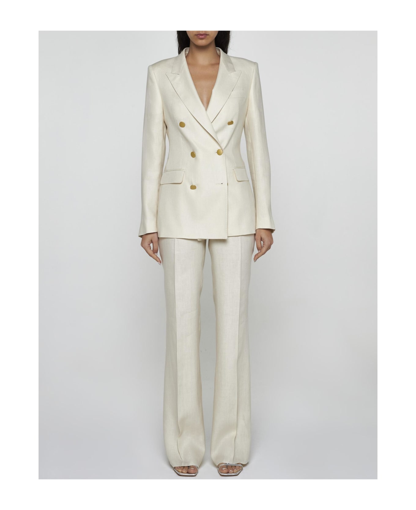 Tagliatore Parigi Linen Suit - Cream