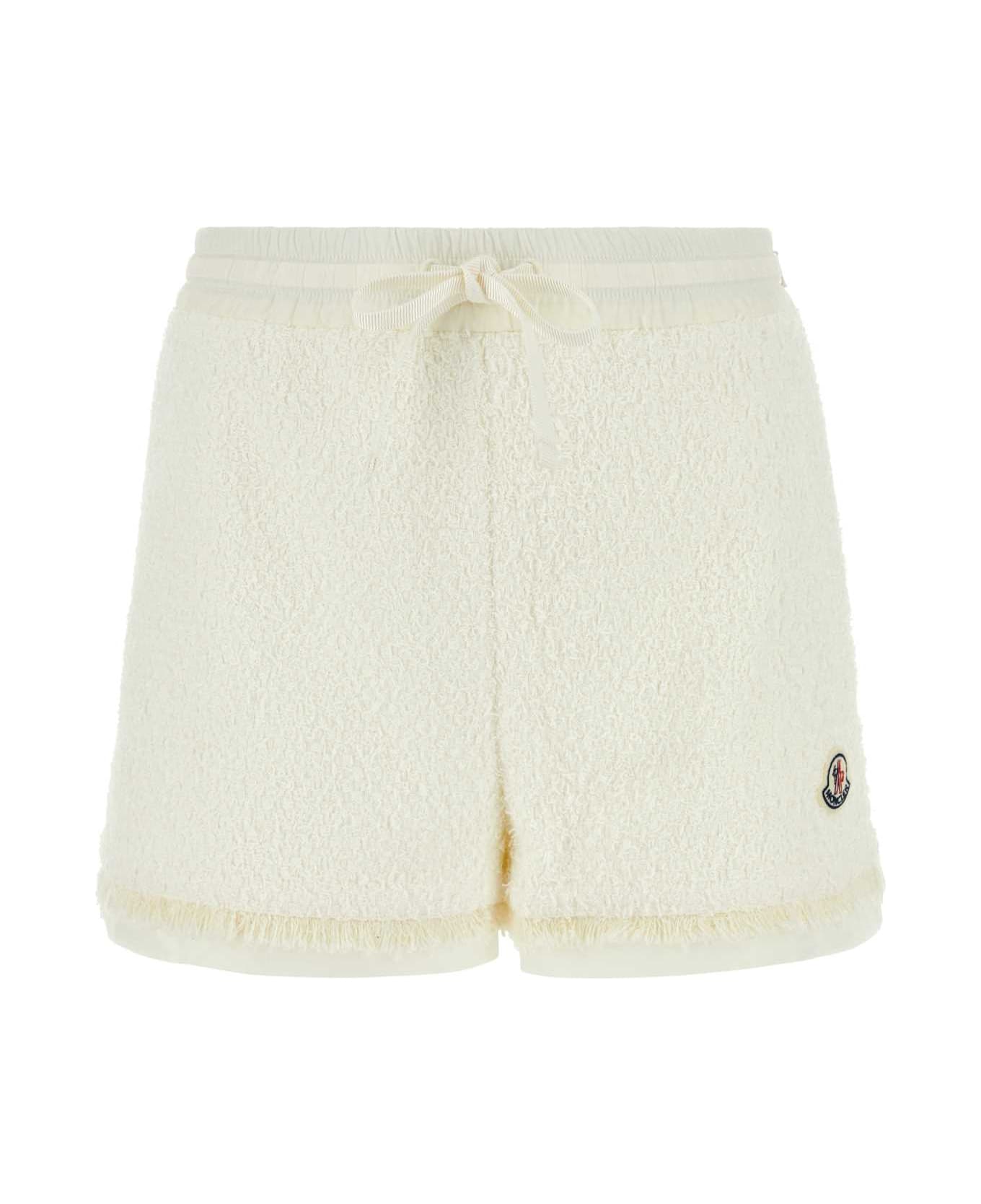 Moncler Ivory Tweed Shorts - 034 ショートパンツ