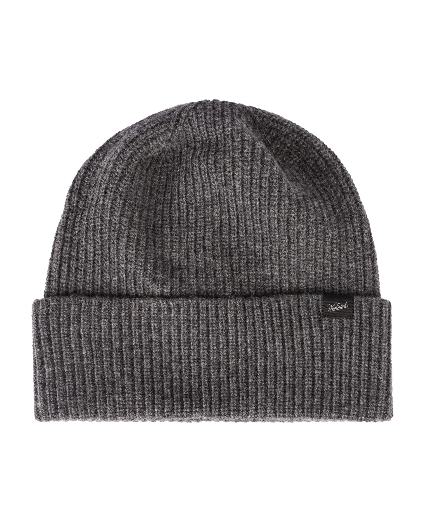 Woolrich Ribbed Knit Beanie - Charcoal