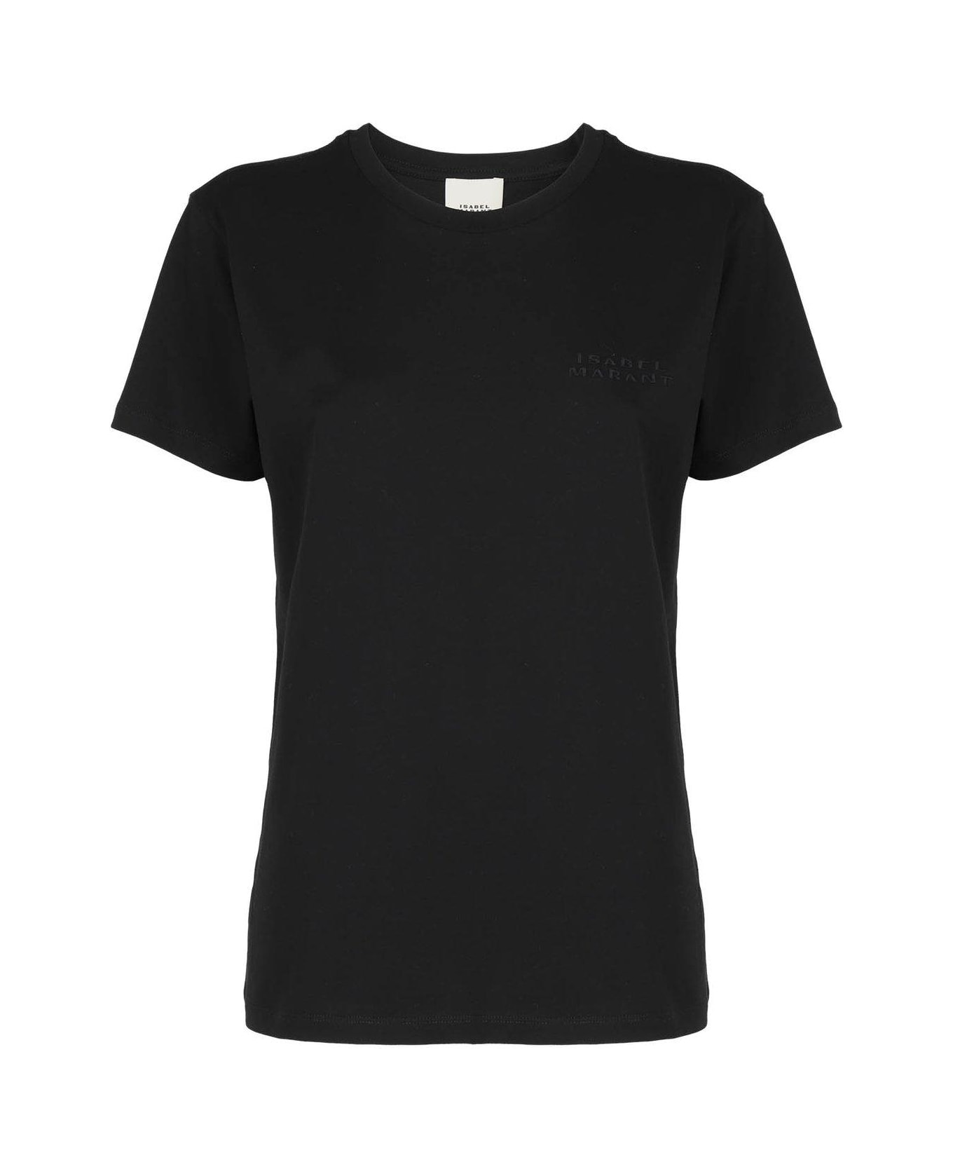 Isabel Marant Logo Printed Crewneck T-shirt - Black