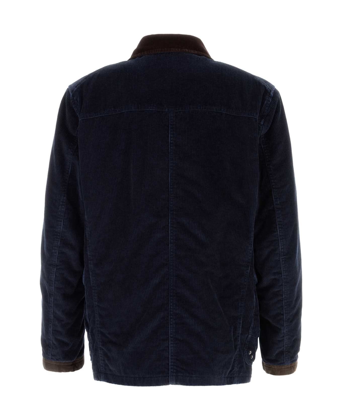 Fay Dark Blue Corduroy Jacket - BIRO