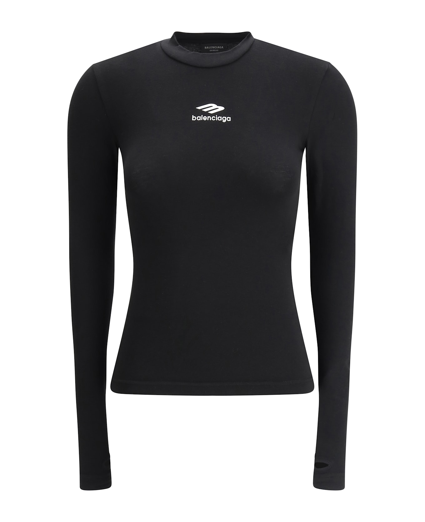 Balenciaga Long Sleeve Jersey - Black/white