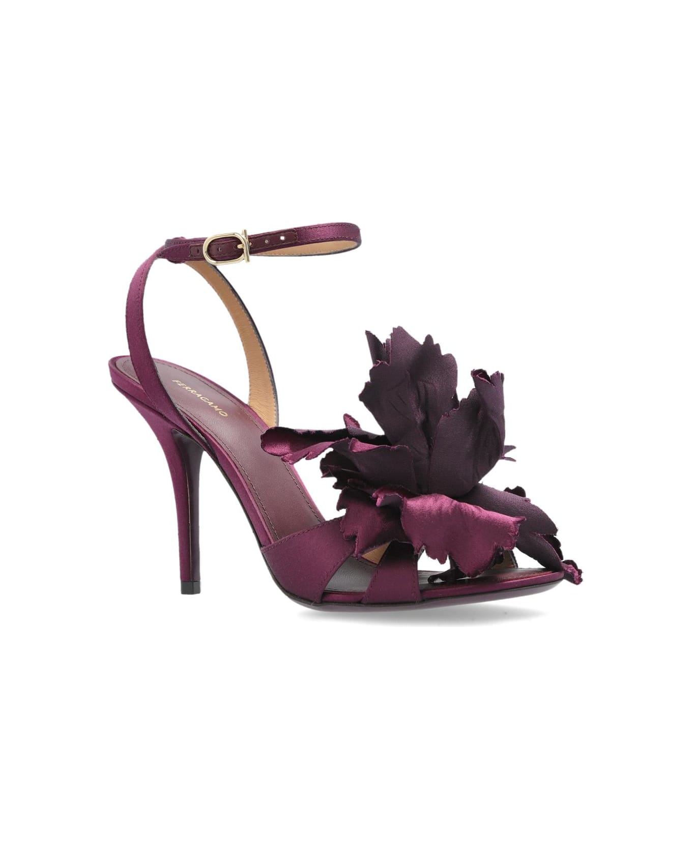 Ferragamo Heeled Sandals 'ghilly' - Burgundy