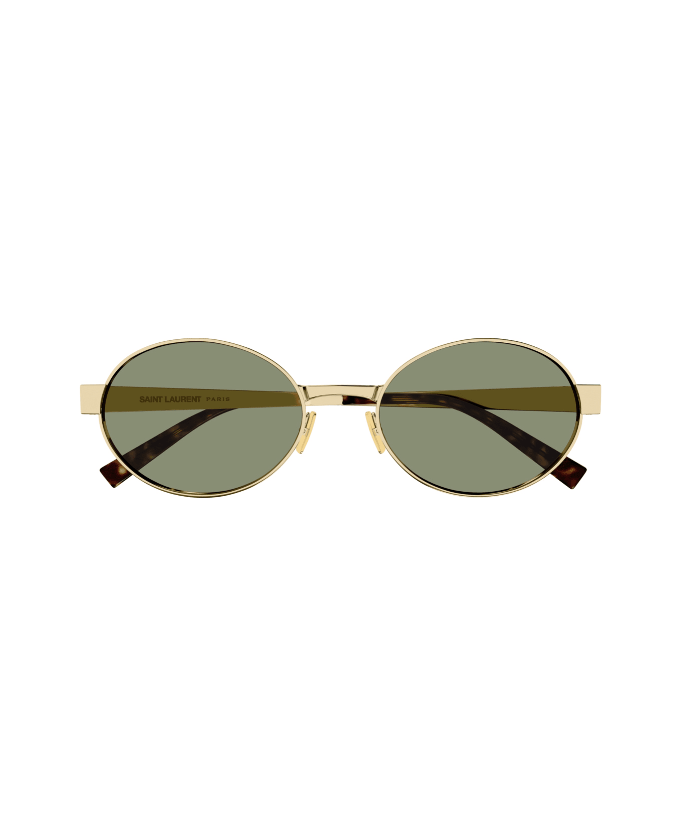 Saint Laurent Eyewear Saint Laurent Sl 692 Linea Sl Logo 003 Gold Green Sunglasses - Oro