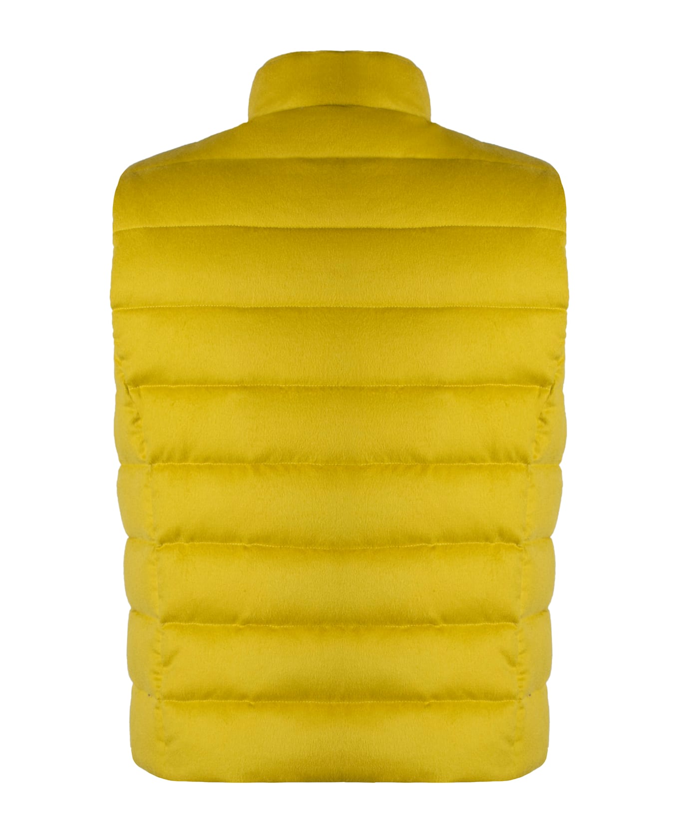 Moorer Oliver Full Zip Down Vest - Yellow