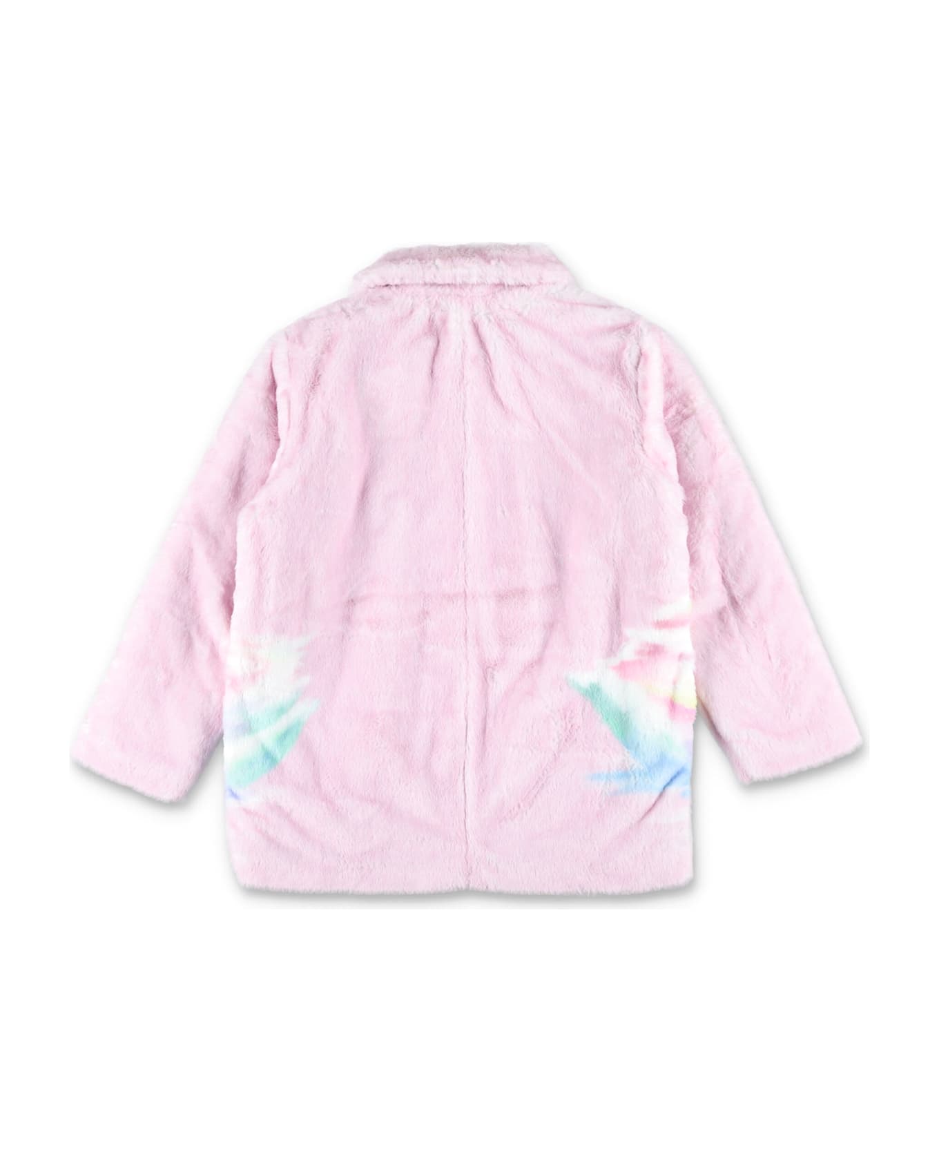 Stella McCartney Kids Swan Faux Fur Jacket - ROSE