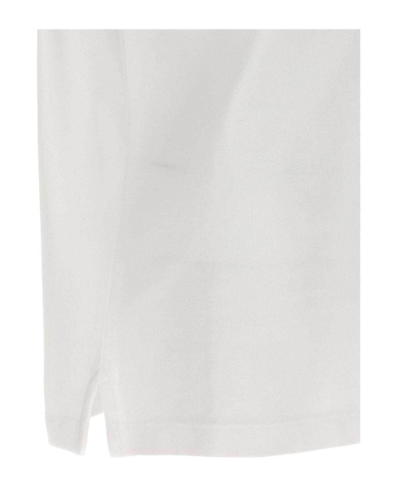 Bally Logo Embroidered Short-sleeved Polo Shirt - WHITE