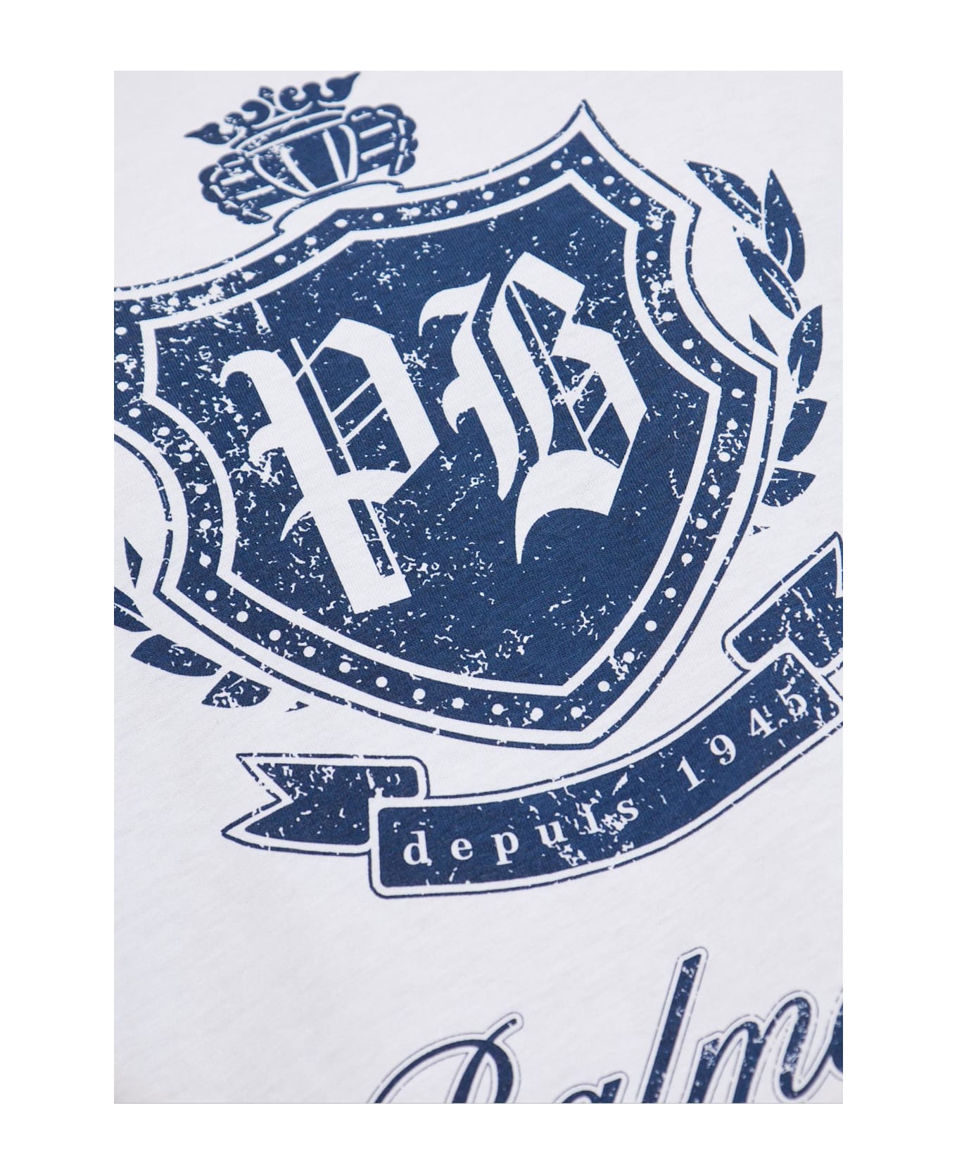 Balmain T-shirt With Printed Logo - WHITE