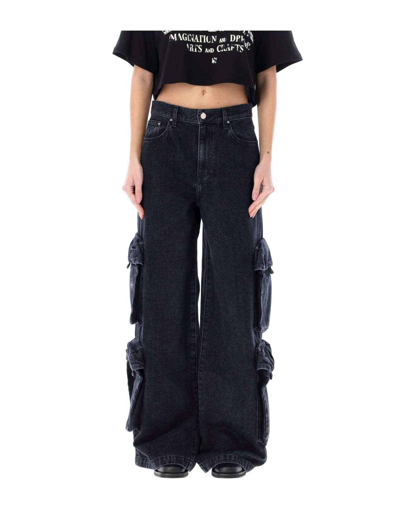 AMIRI Baggy Cargo Jeans - FADED BLACK