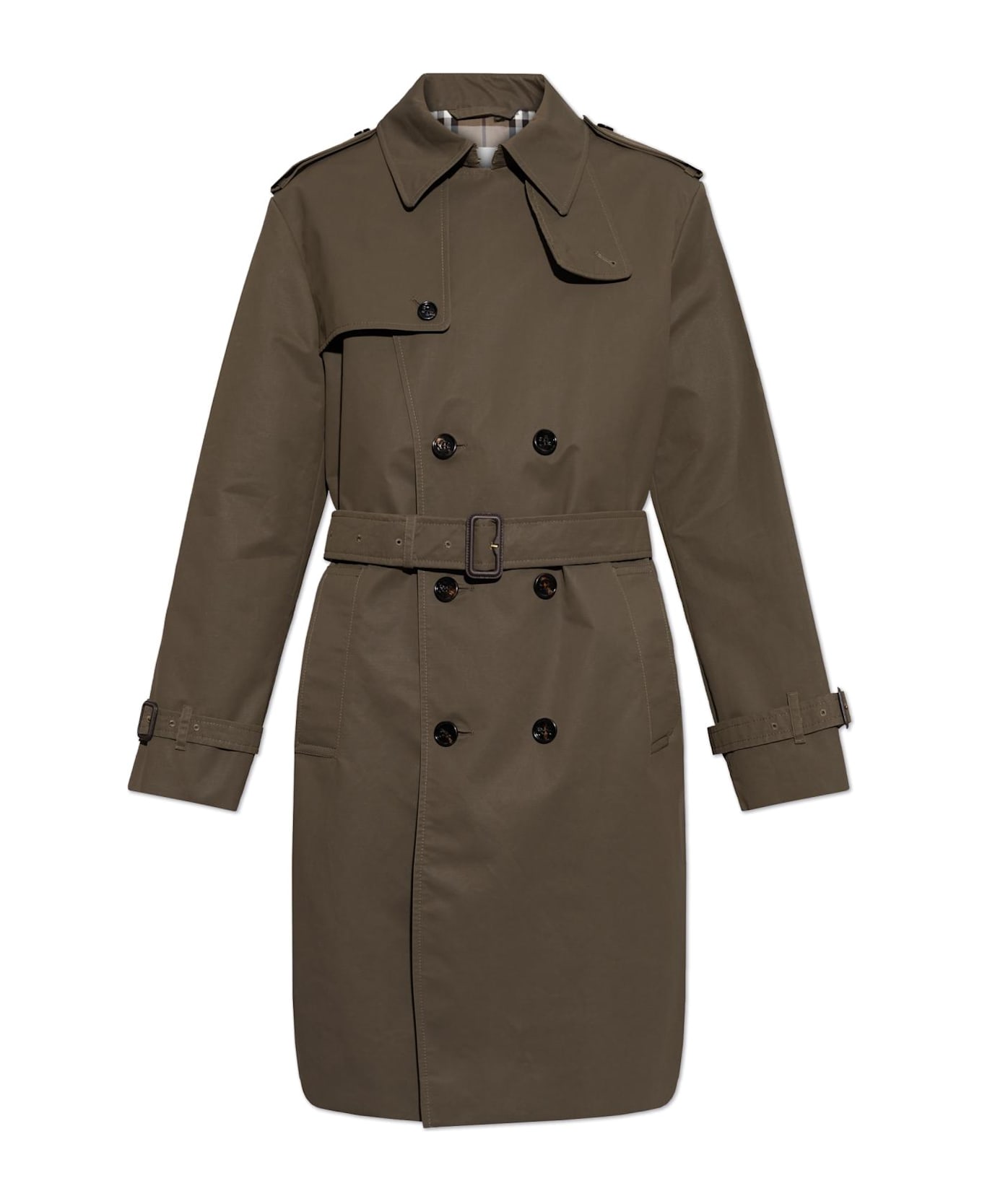 Burberry Trench Coat With Belt - Carob