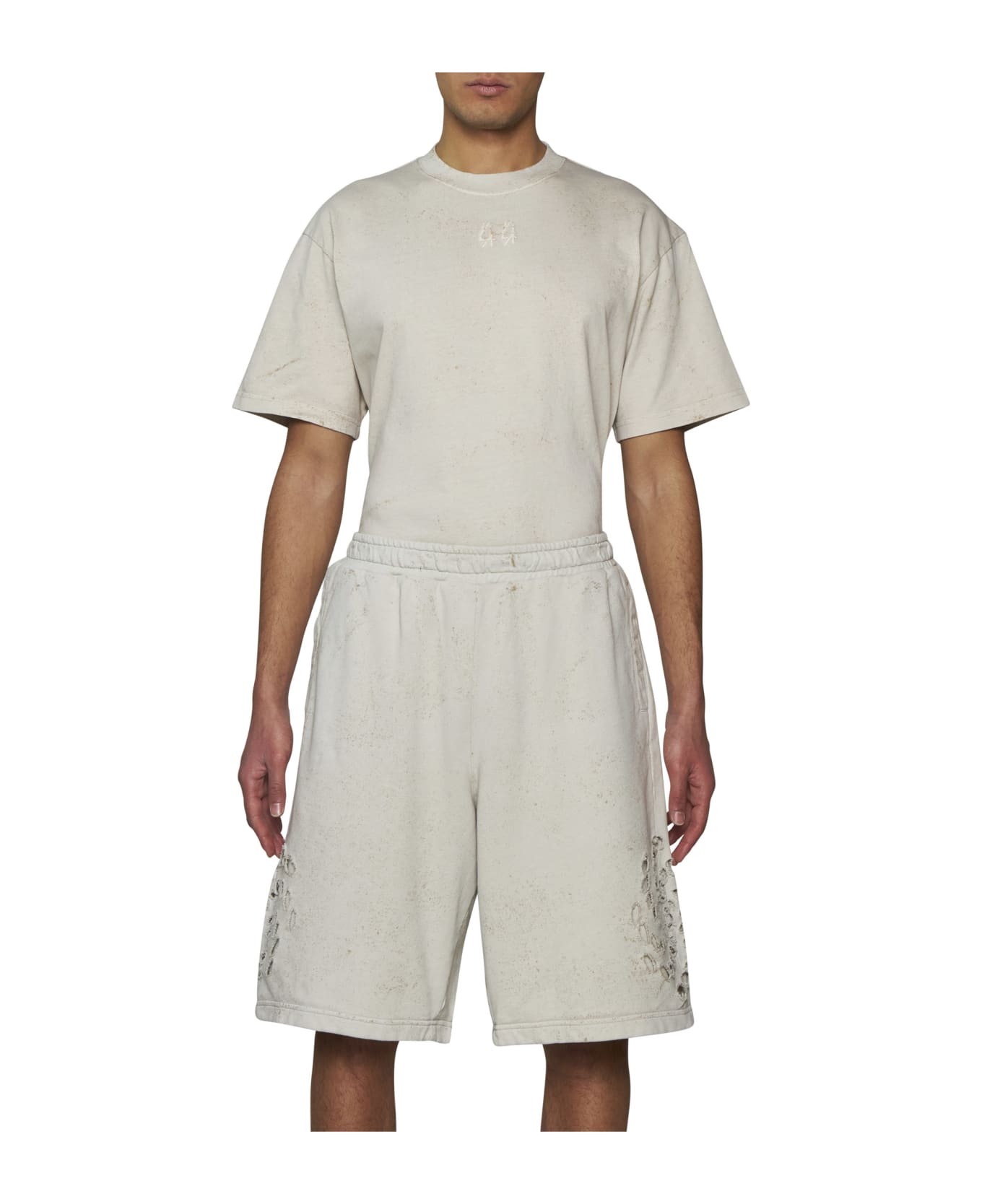 44 Label Group Shorts - Dirty white+gyps ショートパンツ