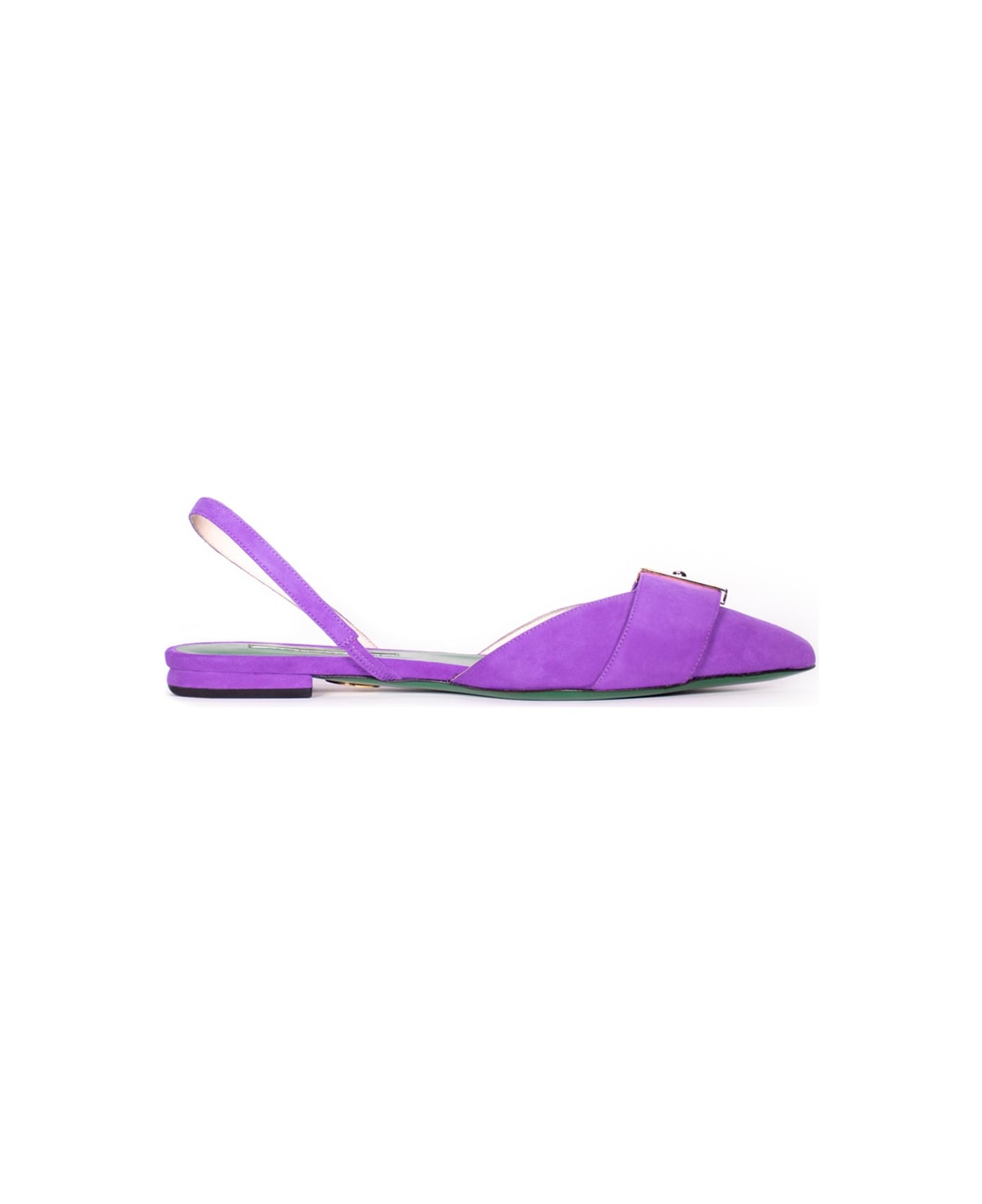 Sara Battaglia Electra Flat Shoes - Violet
