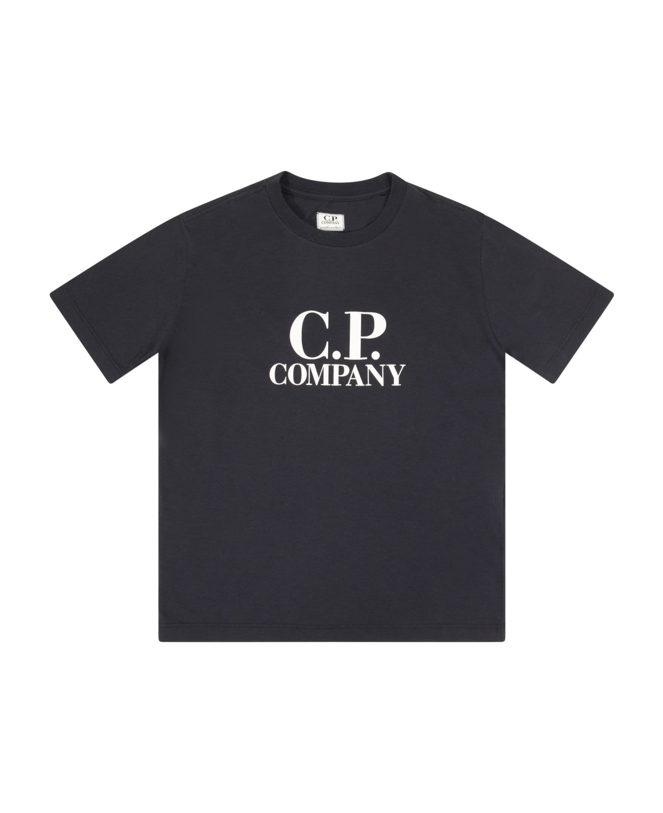 C.P. Company T-shirt With Goggle Print On The Back - Blue