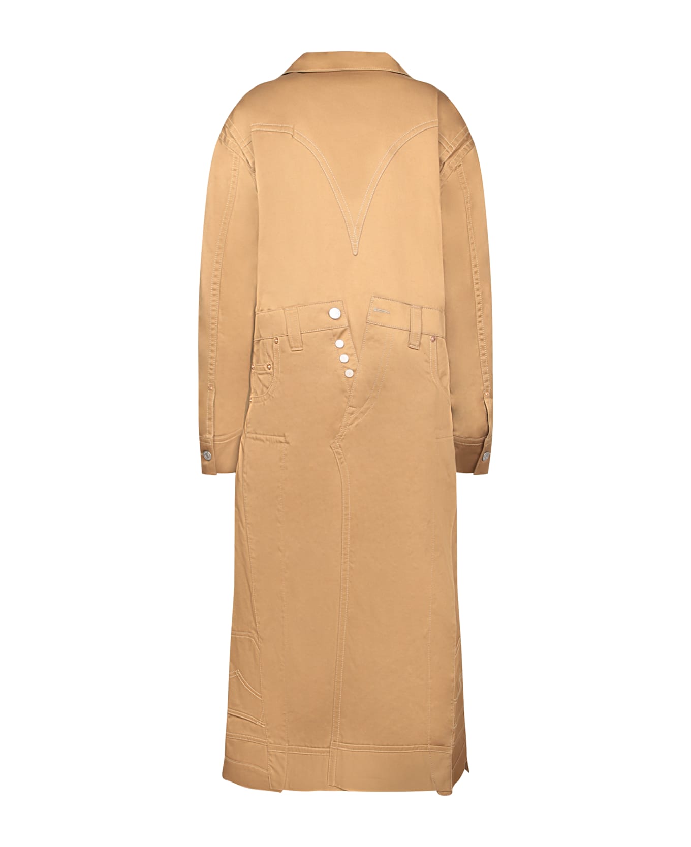 Junya Watanabe Long Levi
s Beige Jacket - Beige