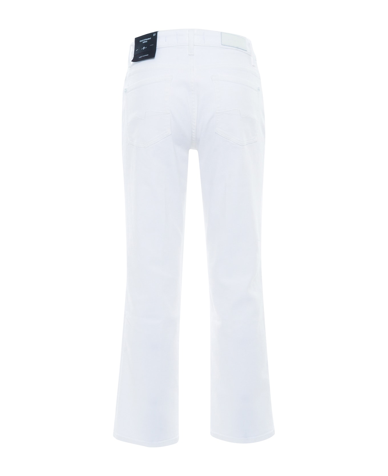 7 For All Mankind White Soleil Jeans - WHITE