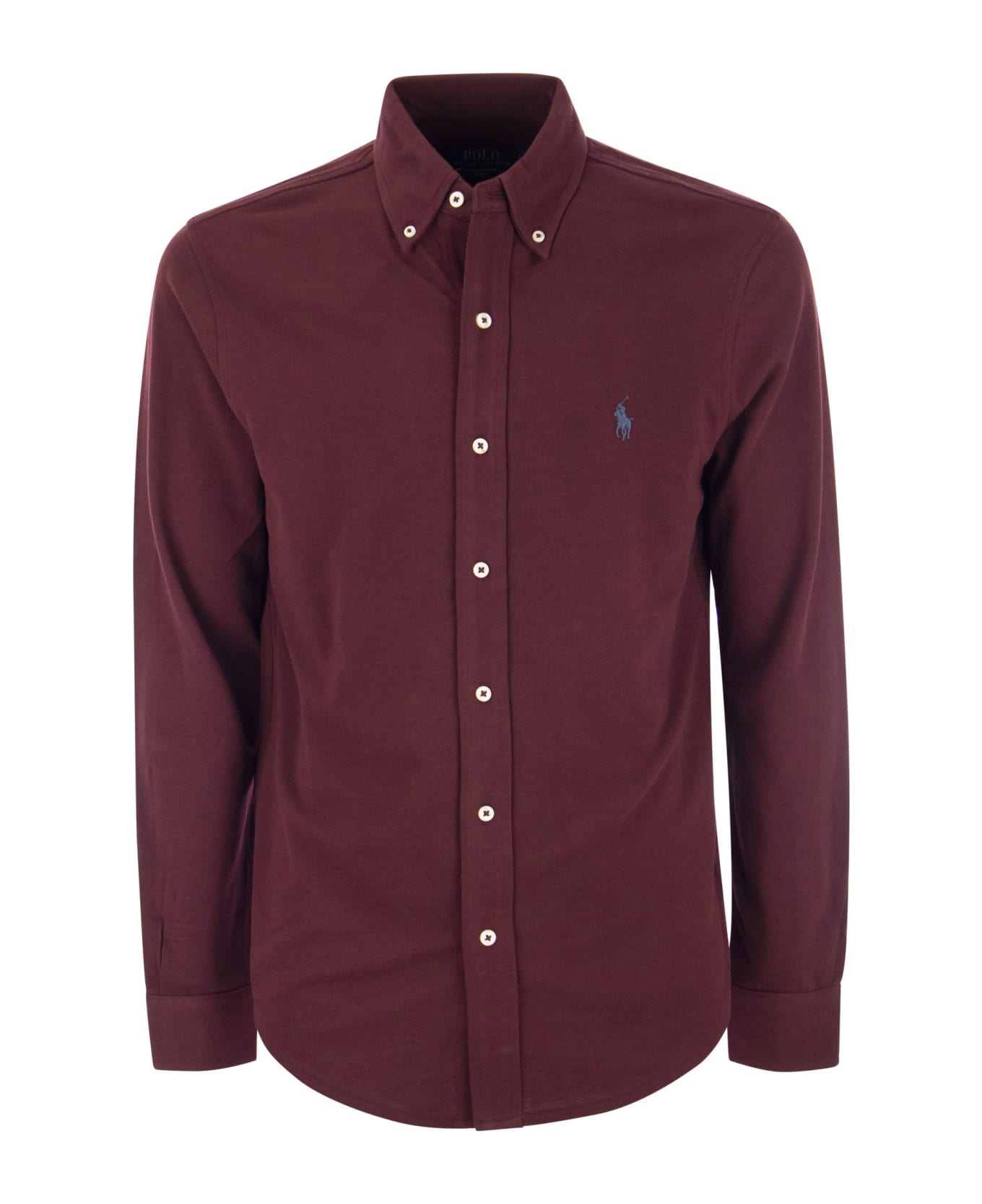Polo Ralph Lauren Ultralight Pique Shirt - Bordeaux シャツ
