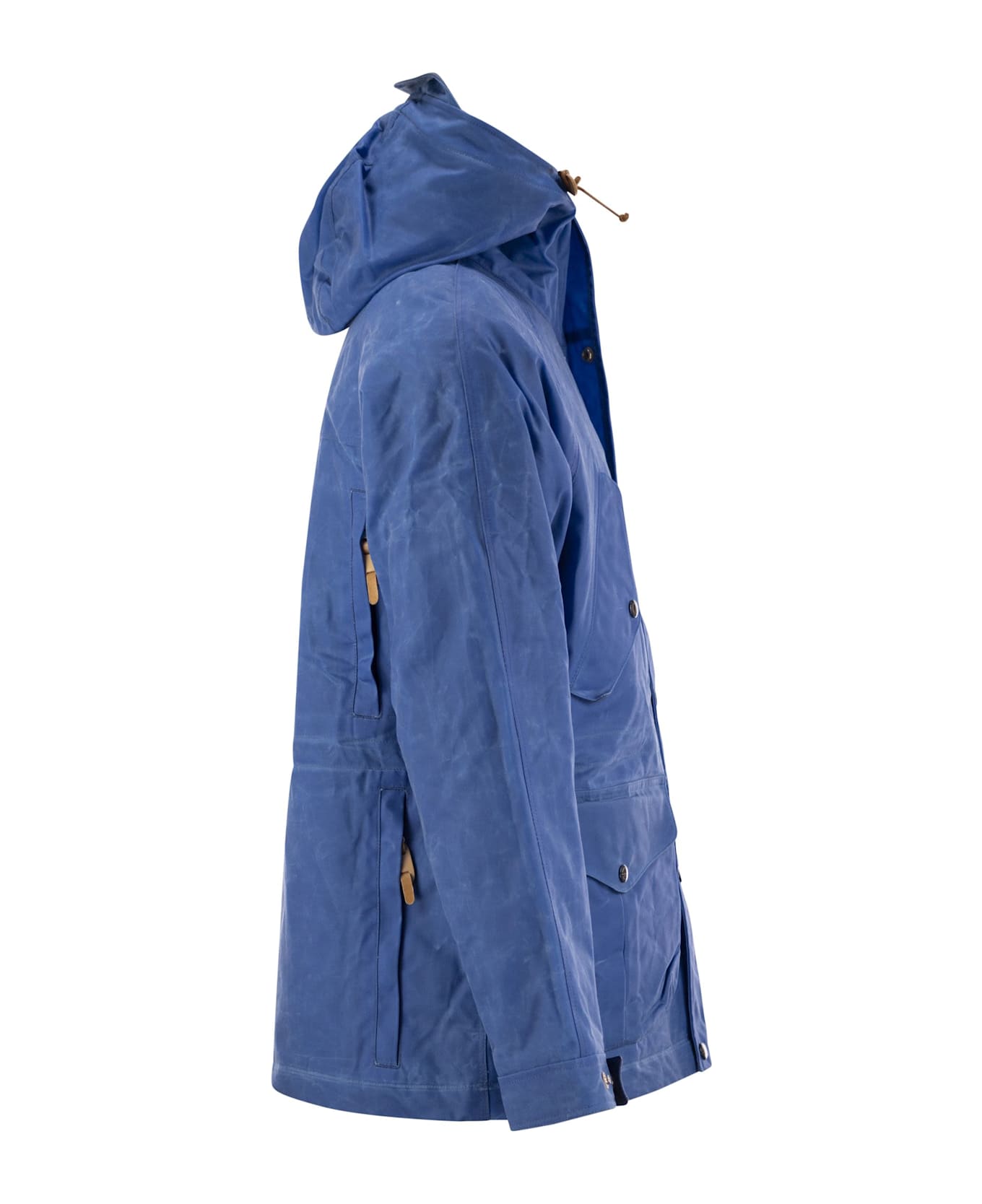 Manifattura Ceccarelli New Fisherman - Parka With Hood - Bluette