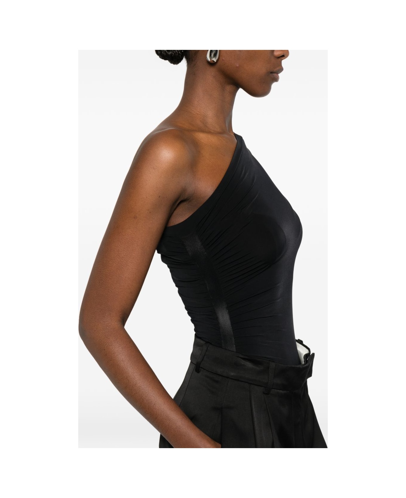 Wolford One-shoulder Bodysuit - Black