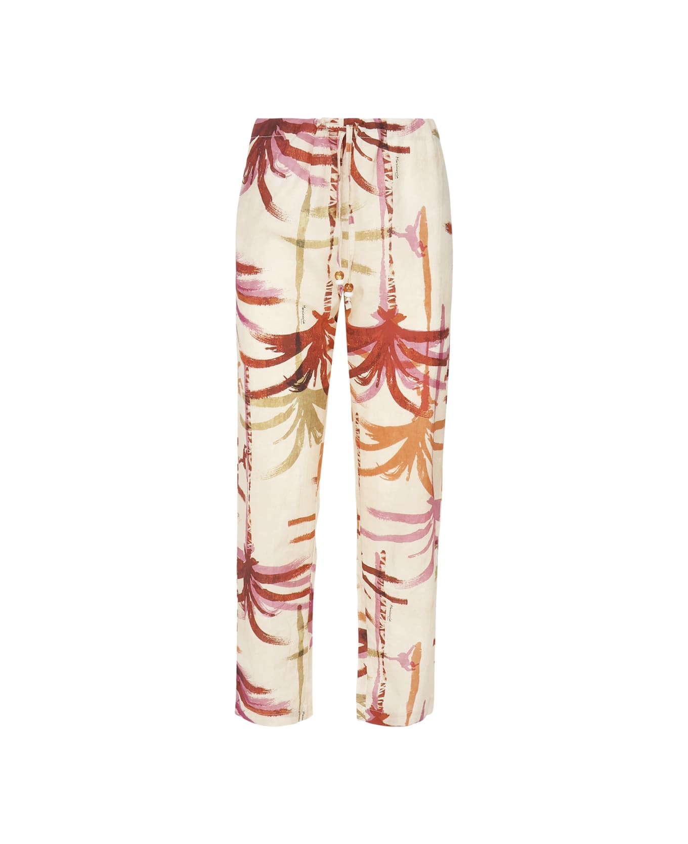 Mariuccia Milano Kids Fluid Trousers With Palm Print - Palm