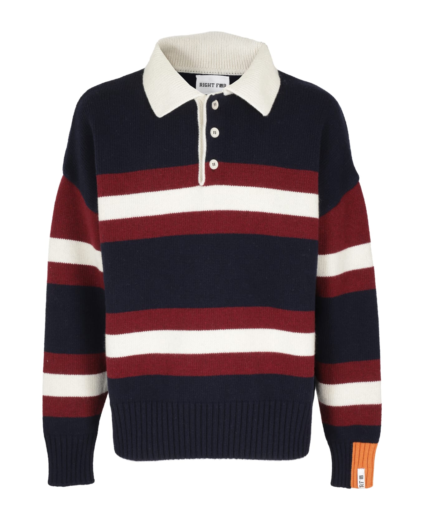 Right For Polo Righe - Navy Bordeaux