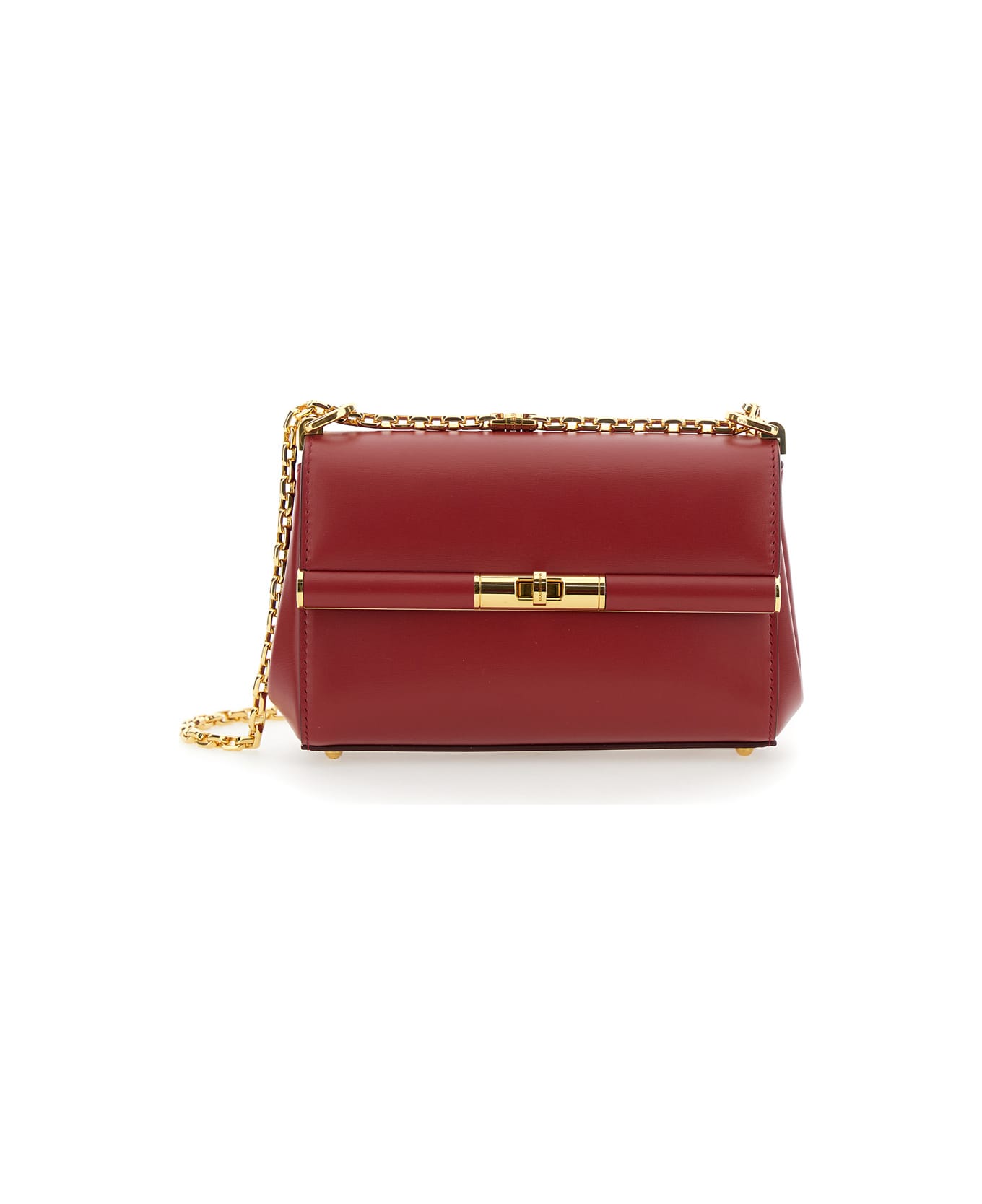 Dolce & Gabbana 'marlene' Red Shoulder Bag With Twist Lock In Leather Woman - Red