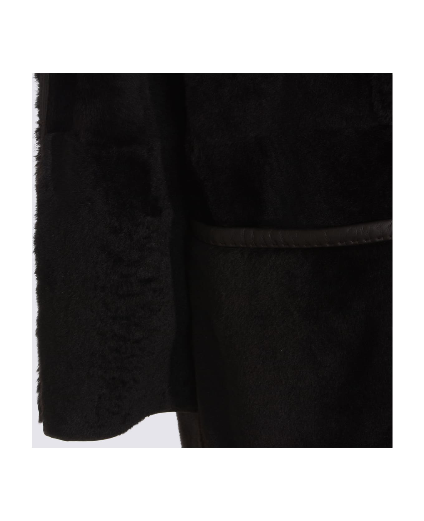 Max Mara Brown Leather Jacket - Brown