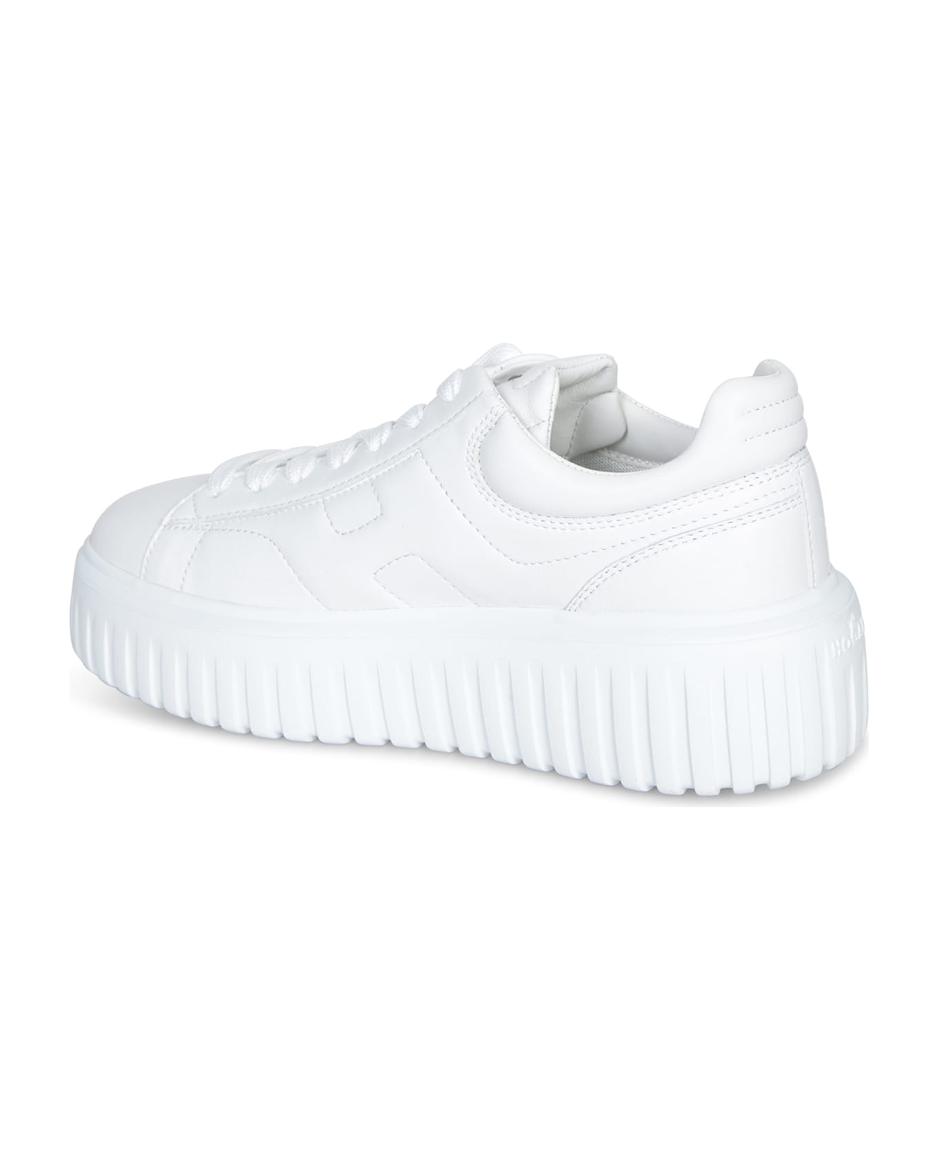 Hogan H-stripes Strass White Sneakers - White
