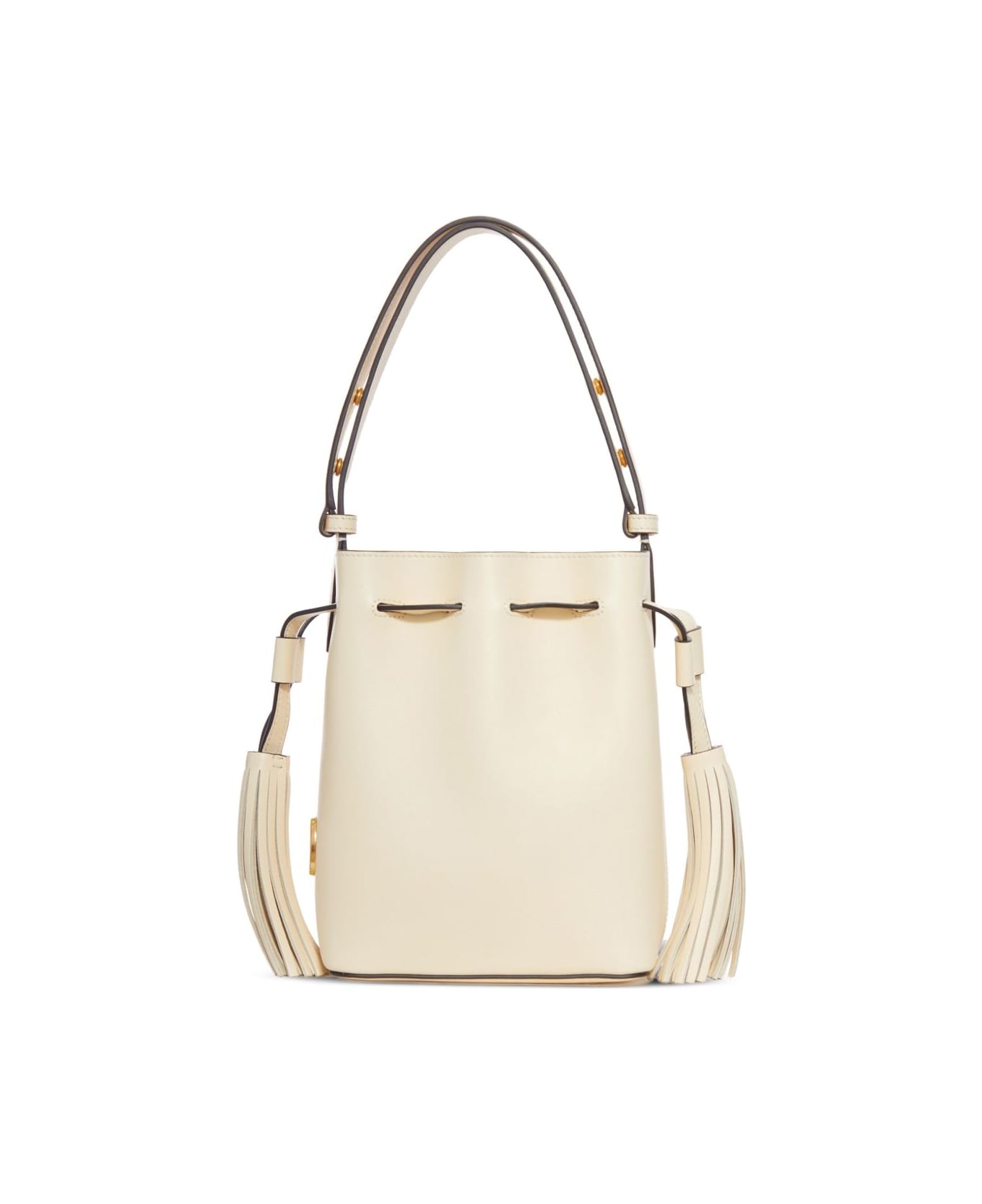Valentino Garavani So Seau Small Leather Bucket Bag - White ショルダーバッグ