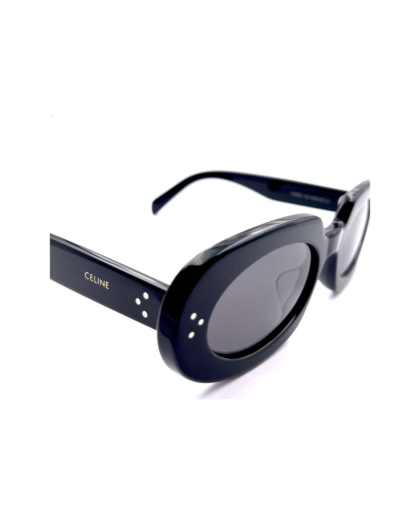 Celine Oval Frame Sunglasses - Nero/Grigio