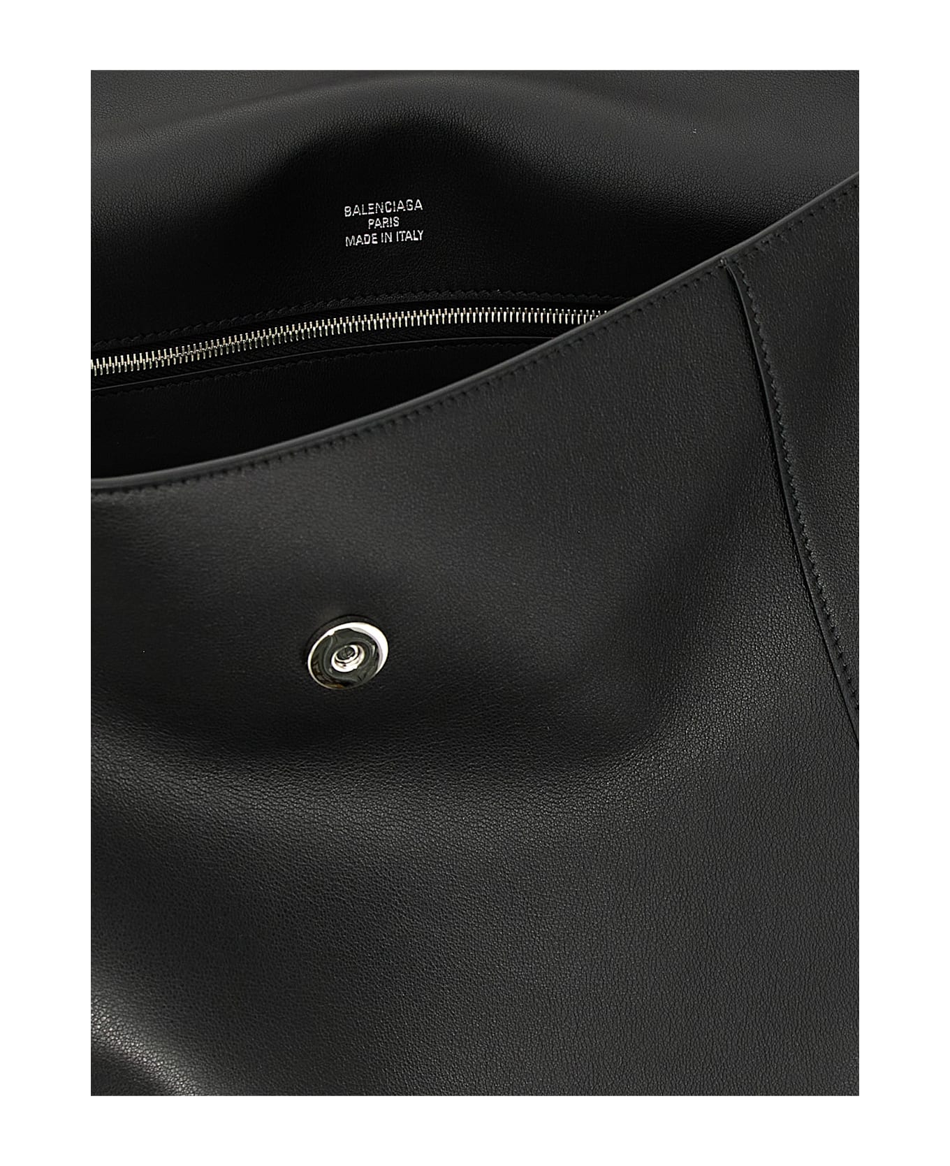 Balenciaga 'hourglass' Shoulder Bag - Black  