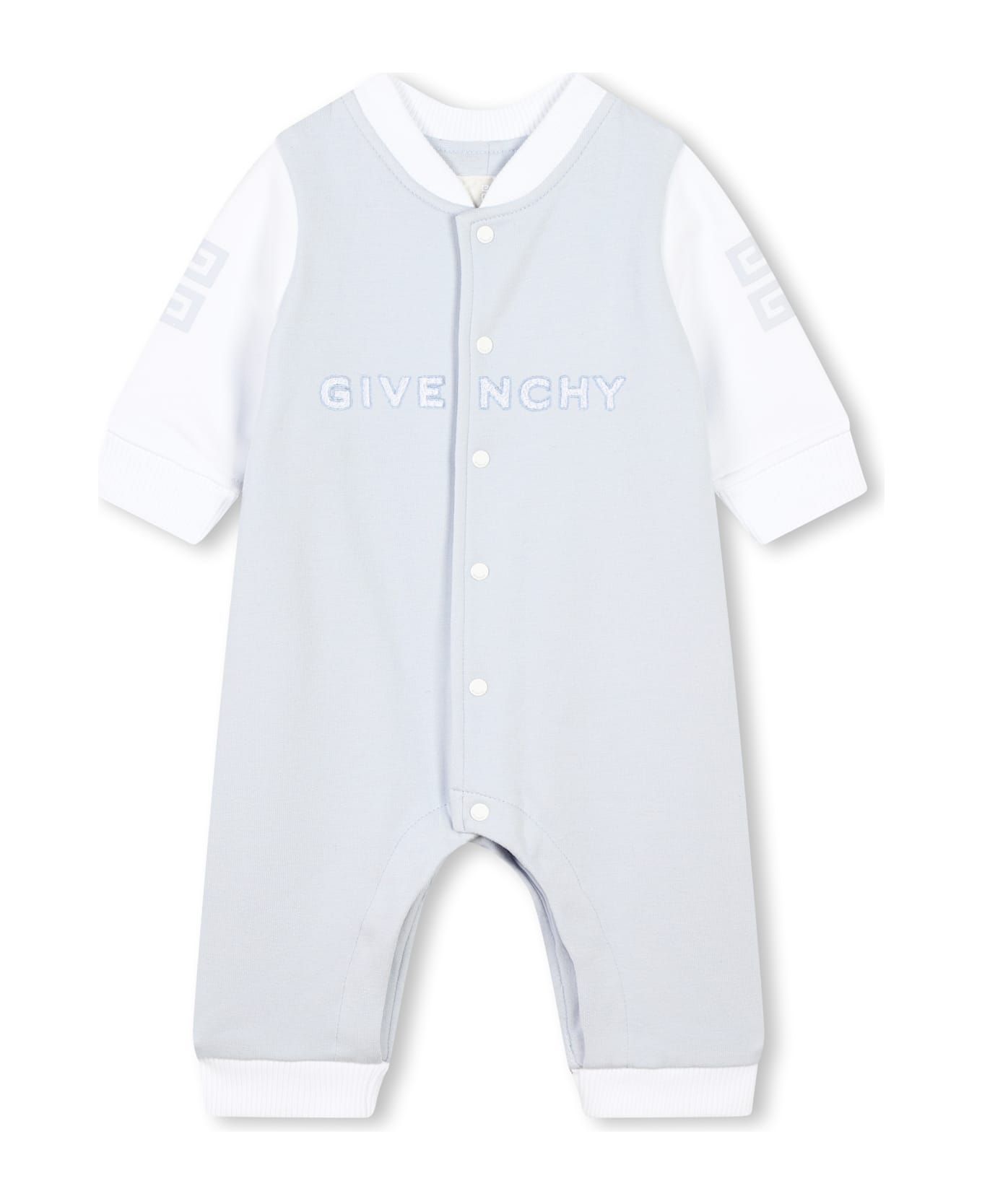 Givenchy Logo Romper - Light blue