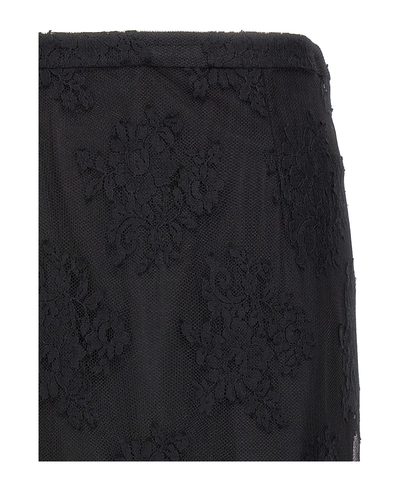Dolce & Gabbana Lace Sheath Skirt - Black  