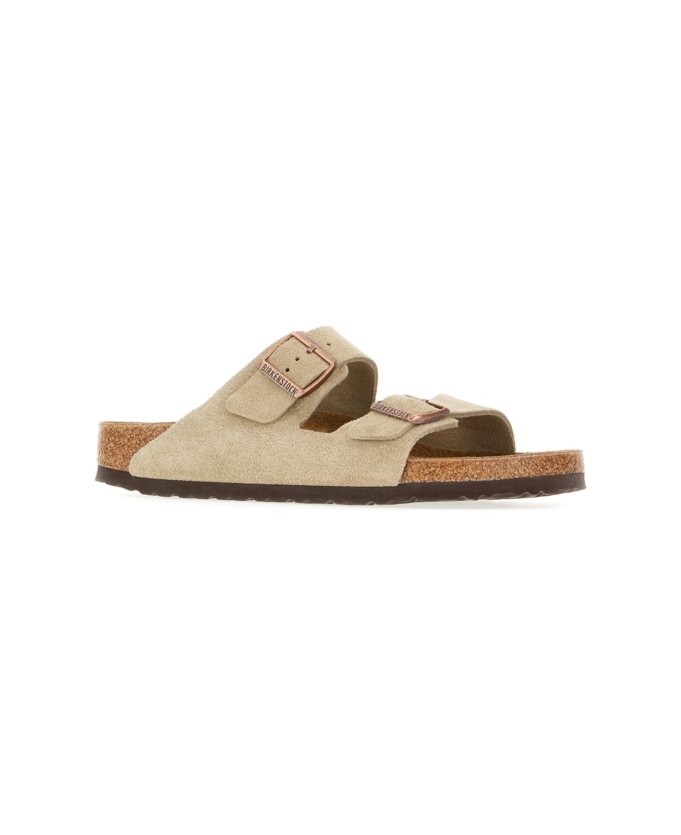 Birkenstock Dove Grey Suede Arizona Sandals - TAUPE