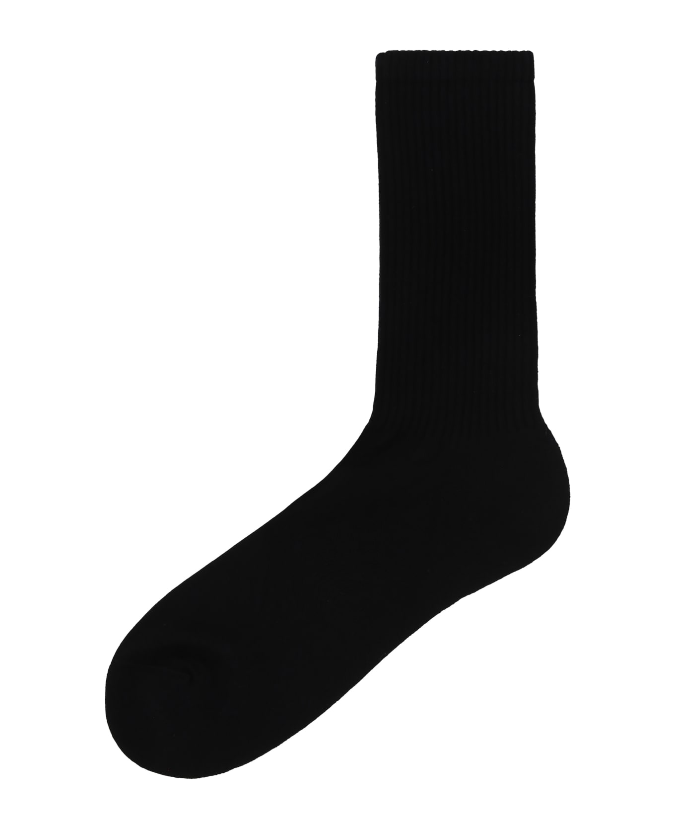 Off-White Big Logo Bksh Mid Calf Socks - Black White 靴下