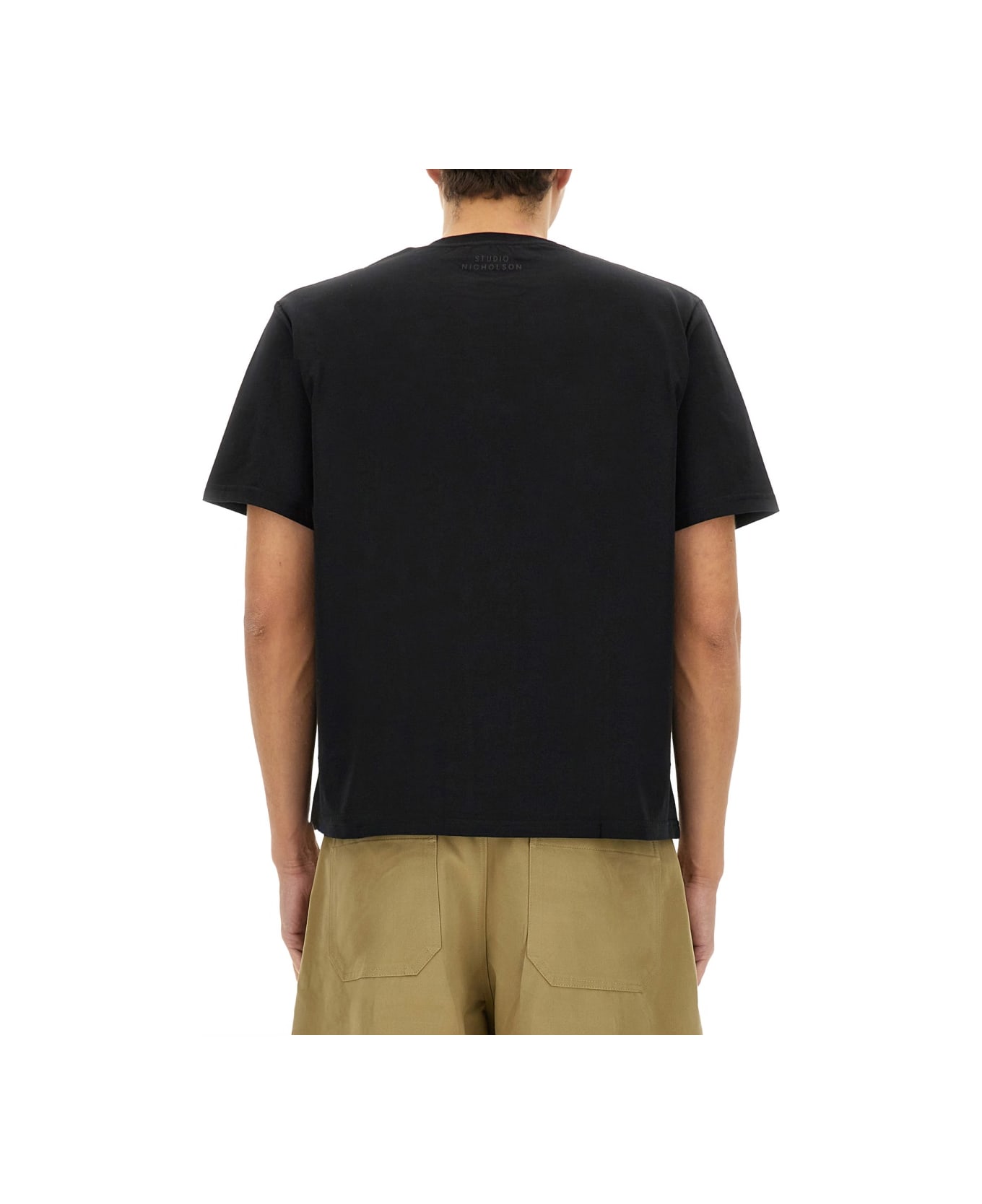 Studio Nicholson T-shirt In Cotone - BLACK