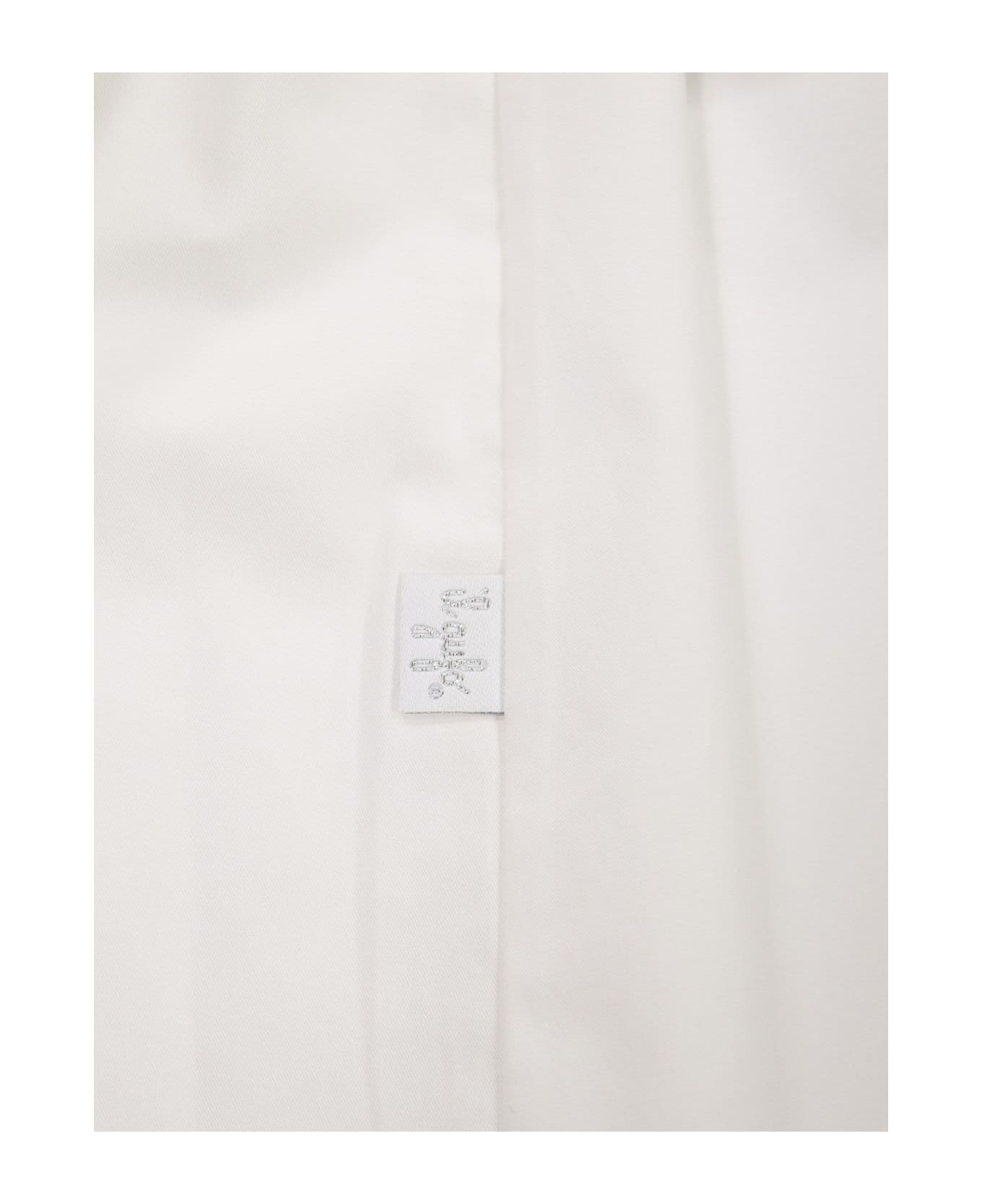 Il Gufo Cotton Satin Shirt - White