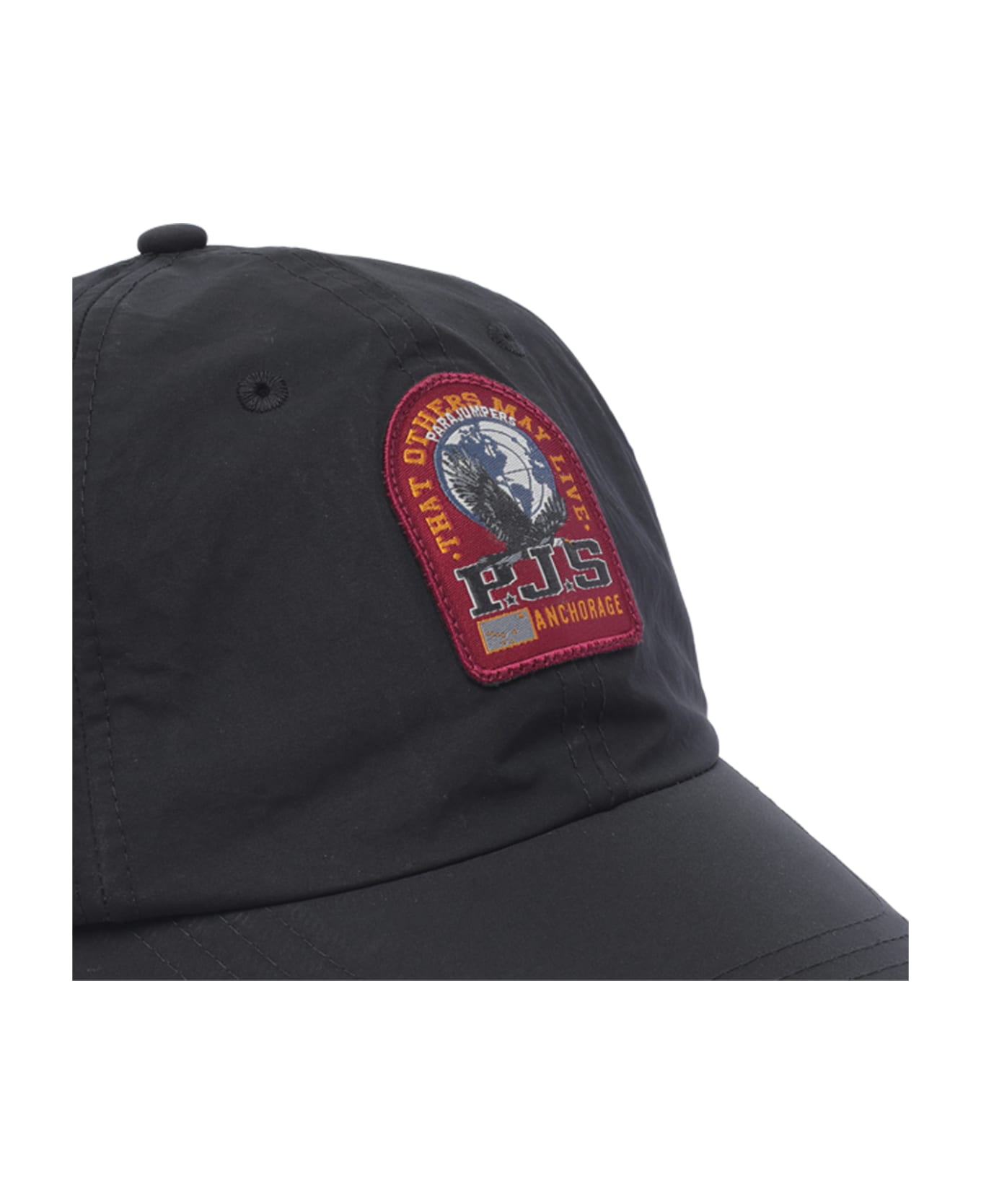Parajumpers Patch Logo Baseball Cap - Black 帽子